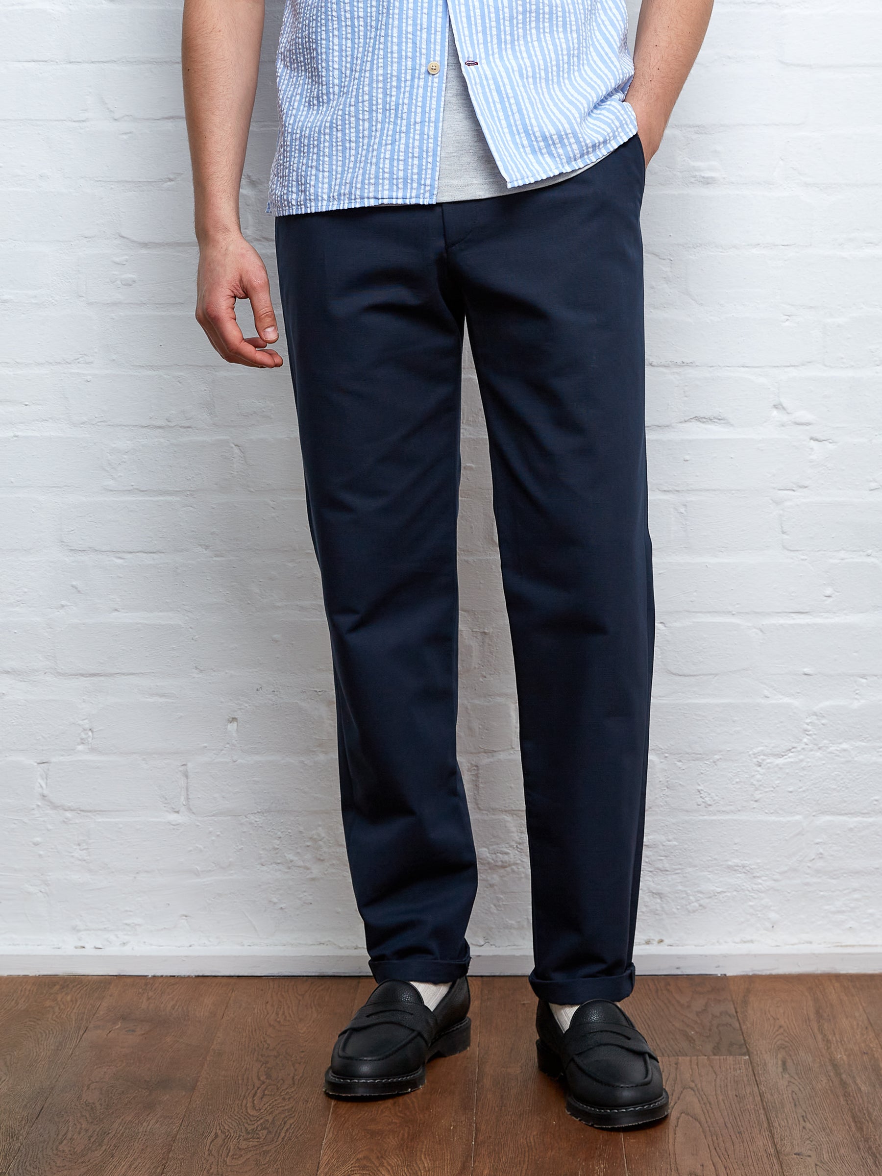  Fishtail Trousers Ellbridge Navy