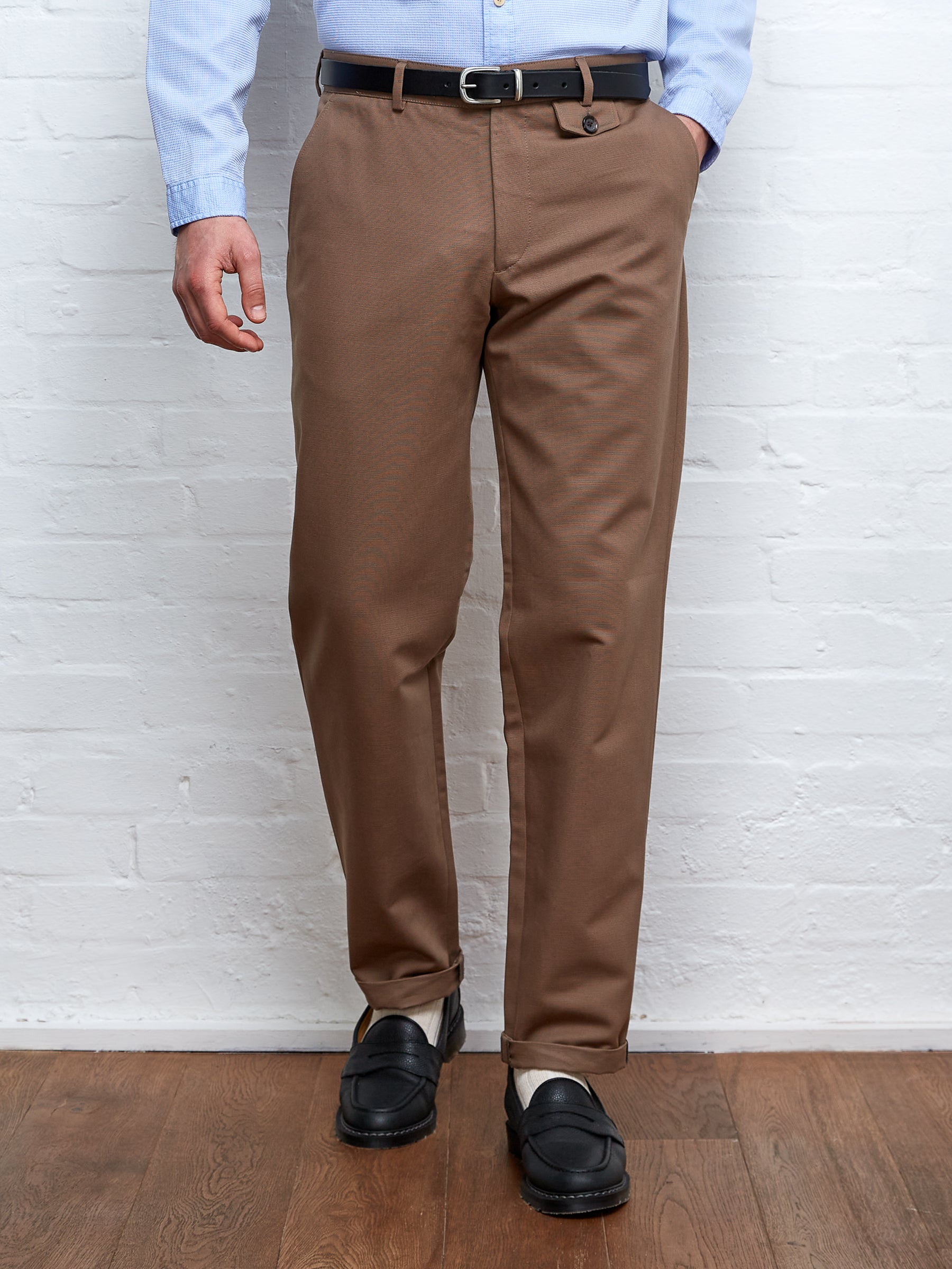  Fishtail Trousers Ellbridge Taupe