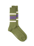  Polperro Socks Albion Green/Mauve