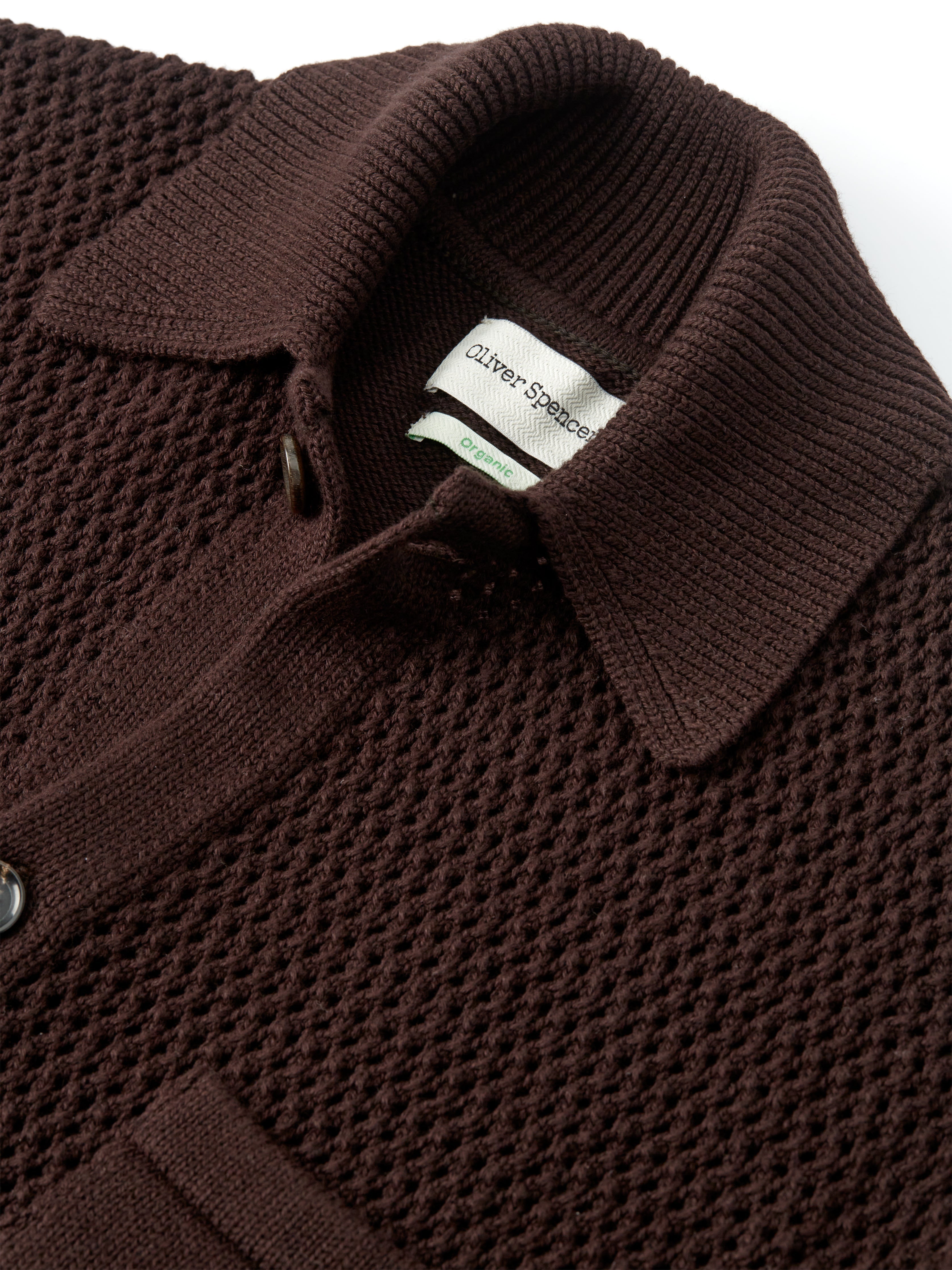  Short Sleeve Mawes Knitted Shirt Tamar Brown