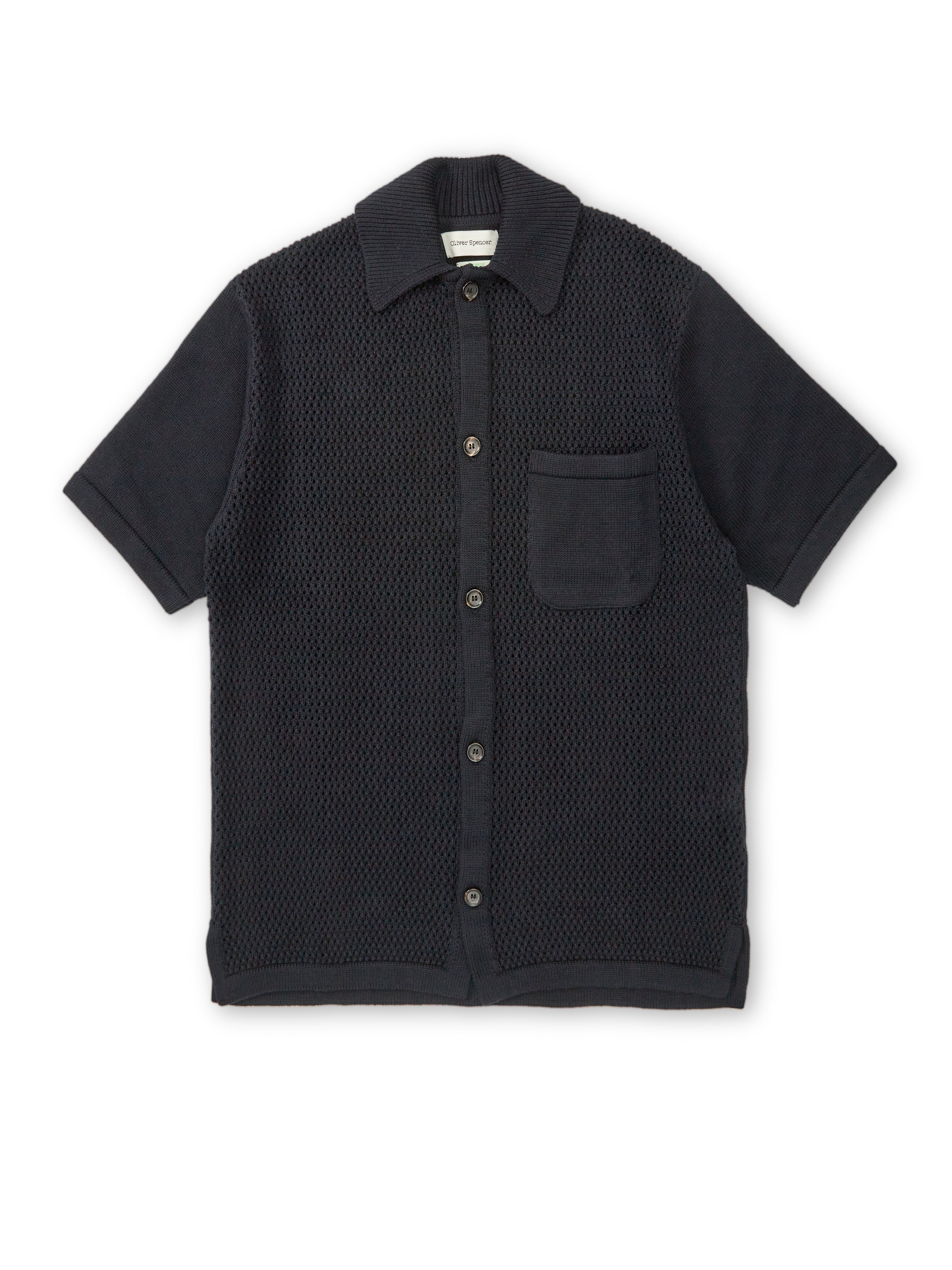  Short Sleeve Mawes Knitted Shirt Tamar Navy