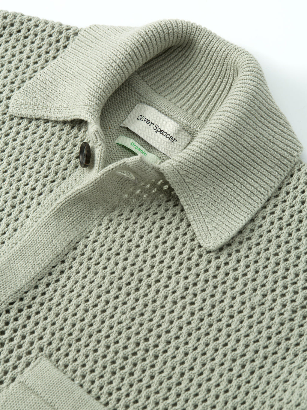  Short Sleeve Mawes Knitted Shirt Tamar Pale Green
