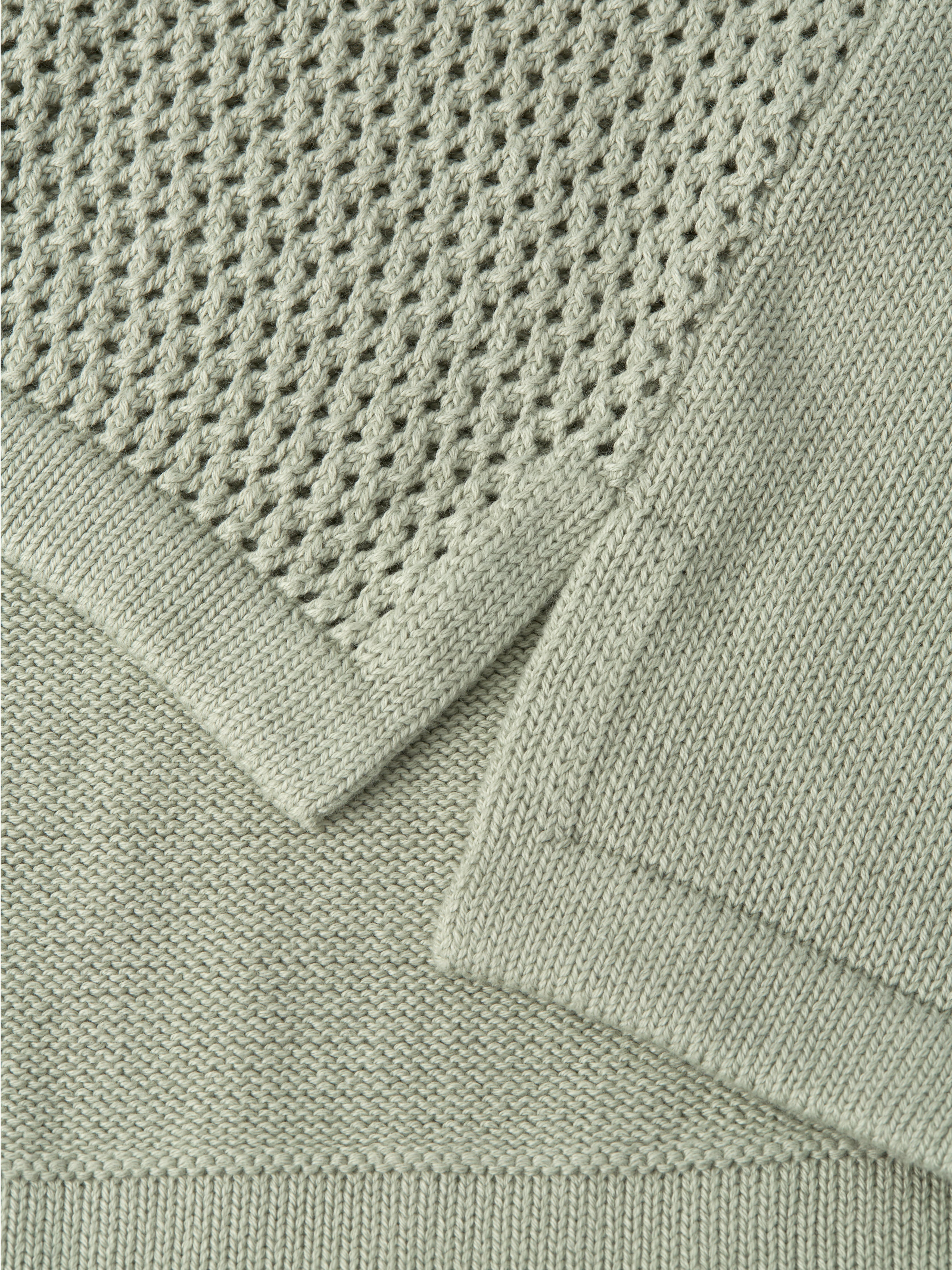  Short Sleeve Mawes Knitted Shirt Tamar Pale Green