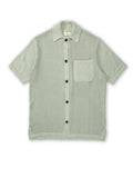  Short Sleeve Mawes Knitted Shirt Tamar Pale Green