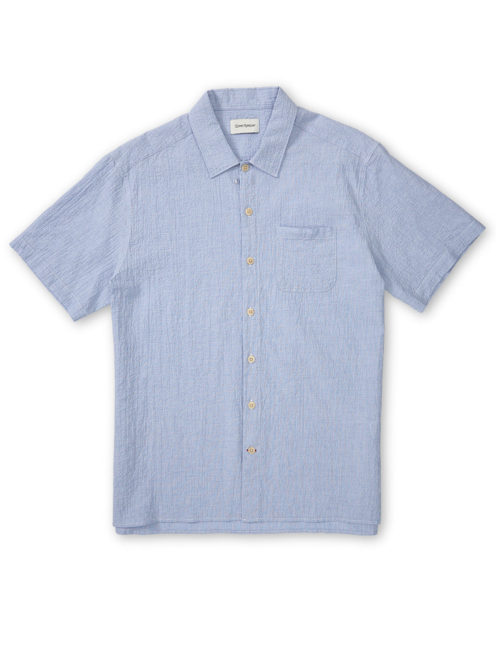  Riviera Short Sleeve Shirt Hughes Blue