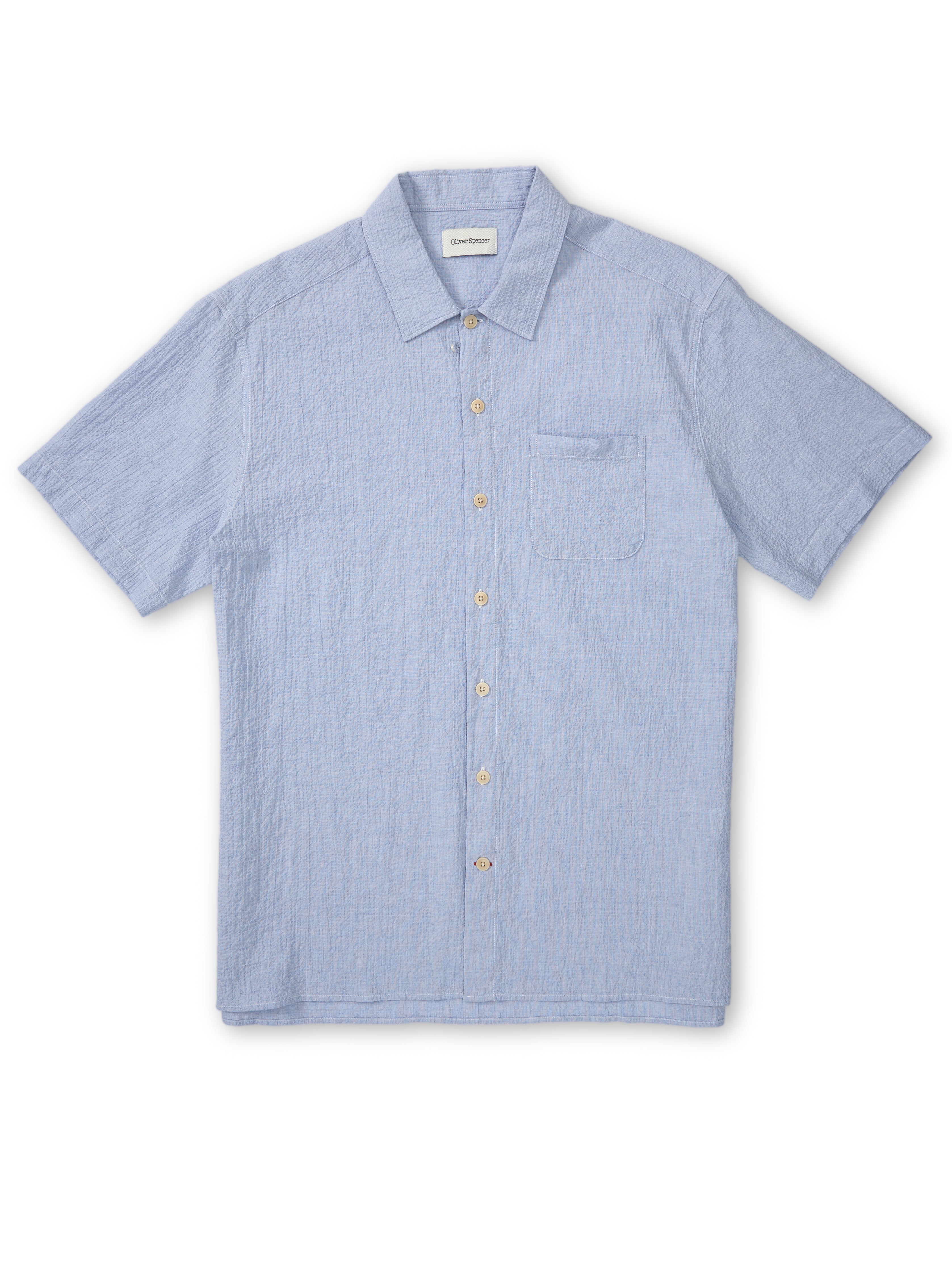  Riviera Short Sleeve Shirt Hughes Blue