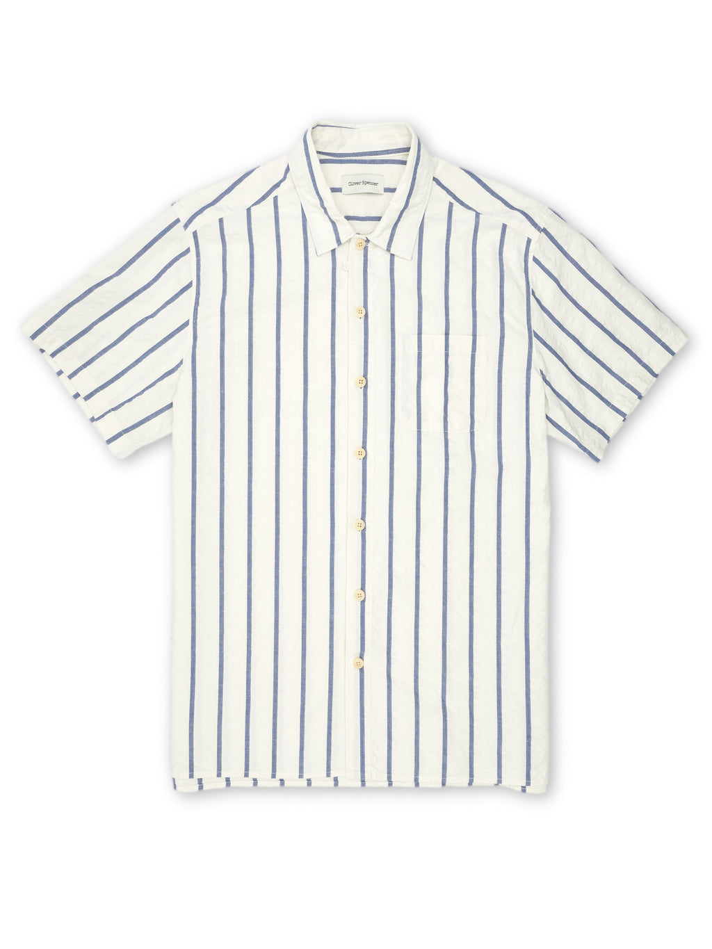  Riviera Short Sleeve Shirt Rickman White/Blue