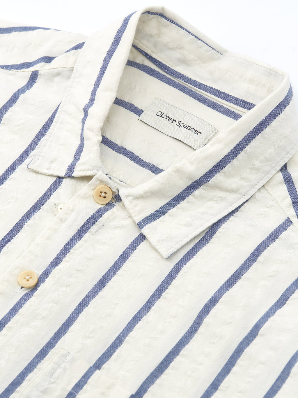  Riviera Short Sleeve Shirt Rickman White/Blue