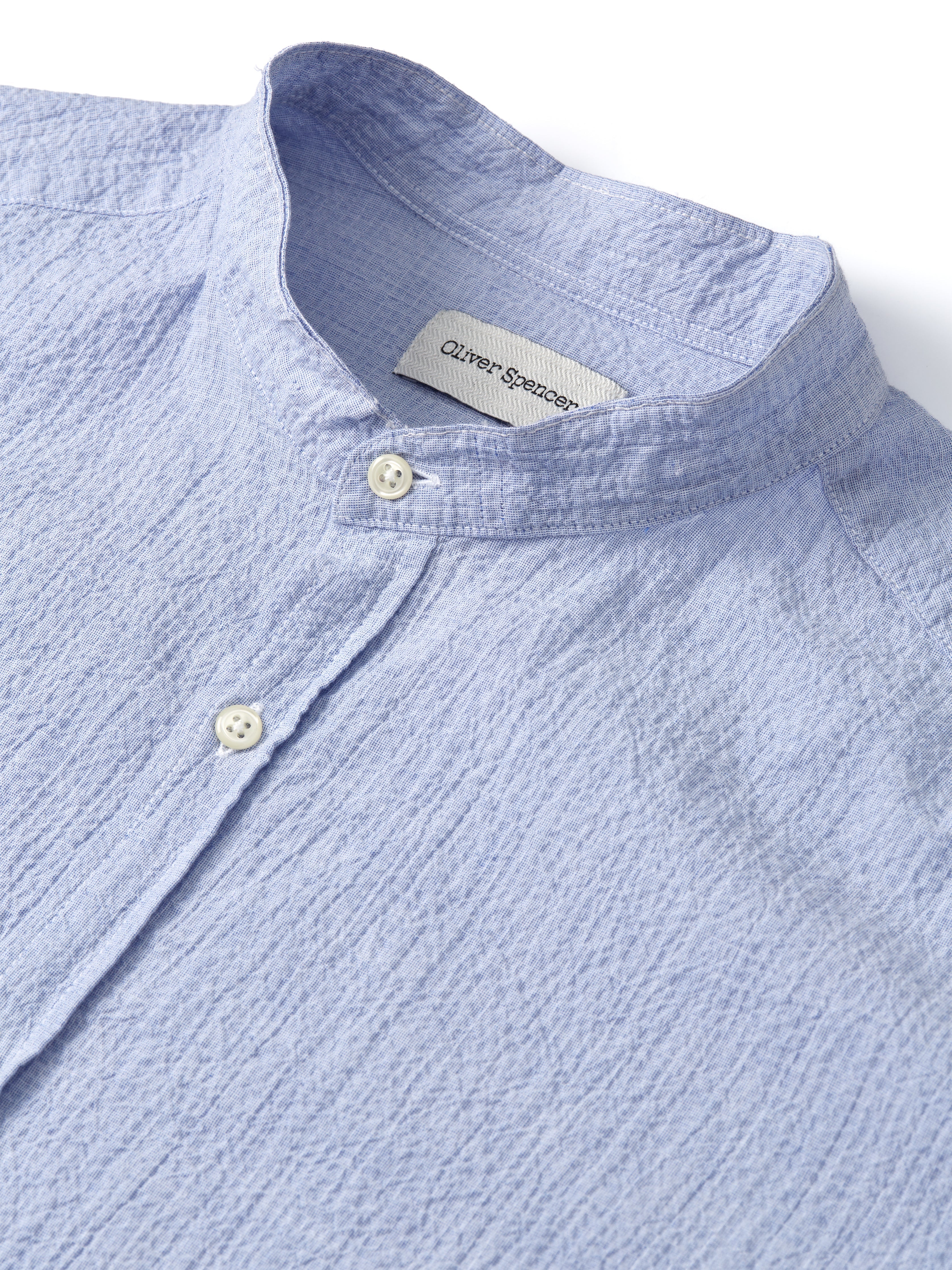  Grandad Shirt Hughes Blue