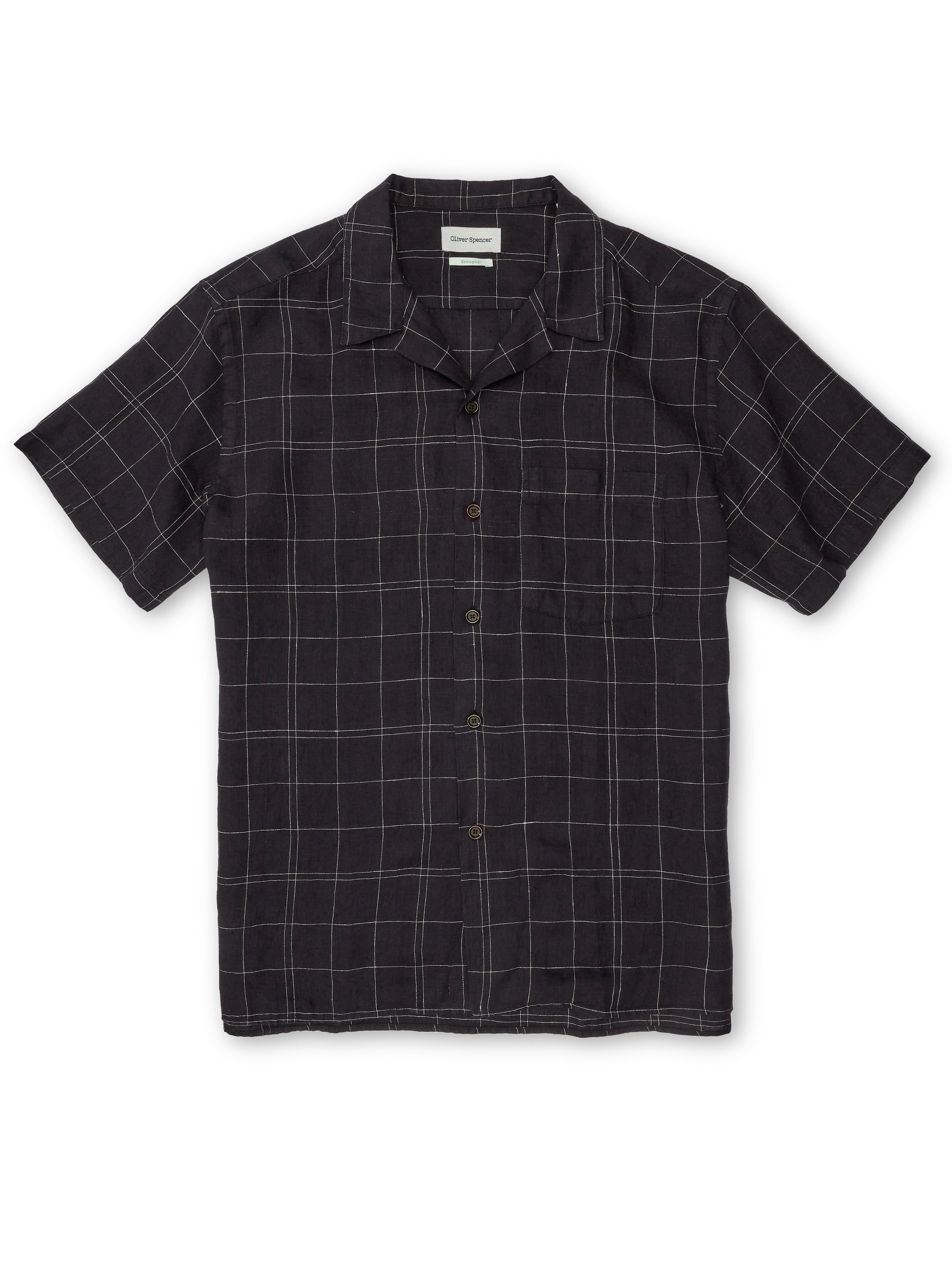  Havana Short Sleeve Shirt Frankel Black