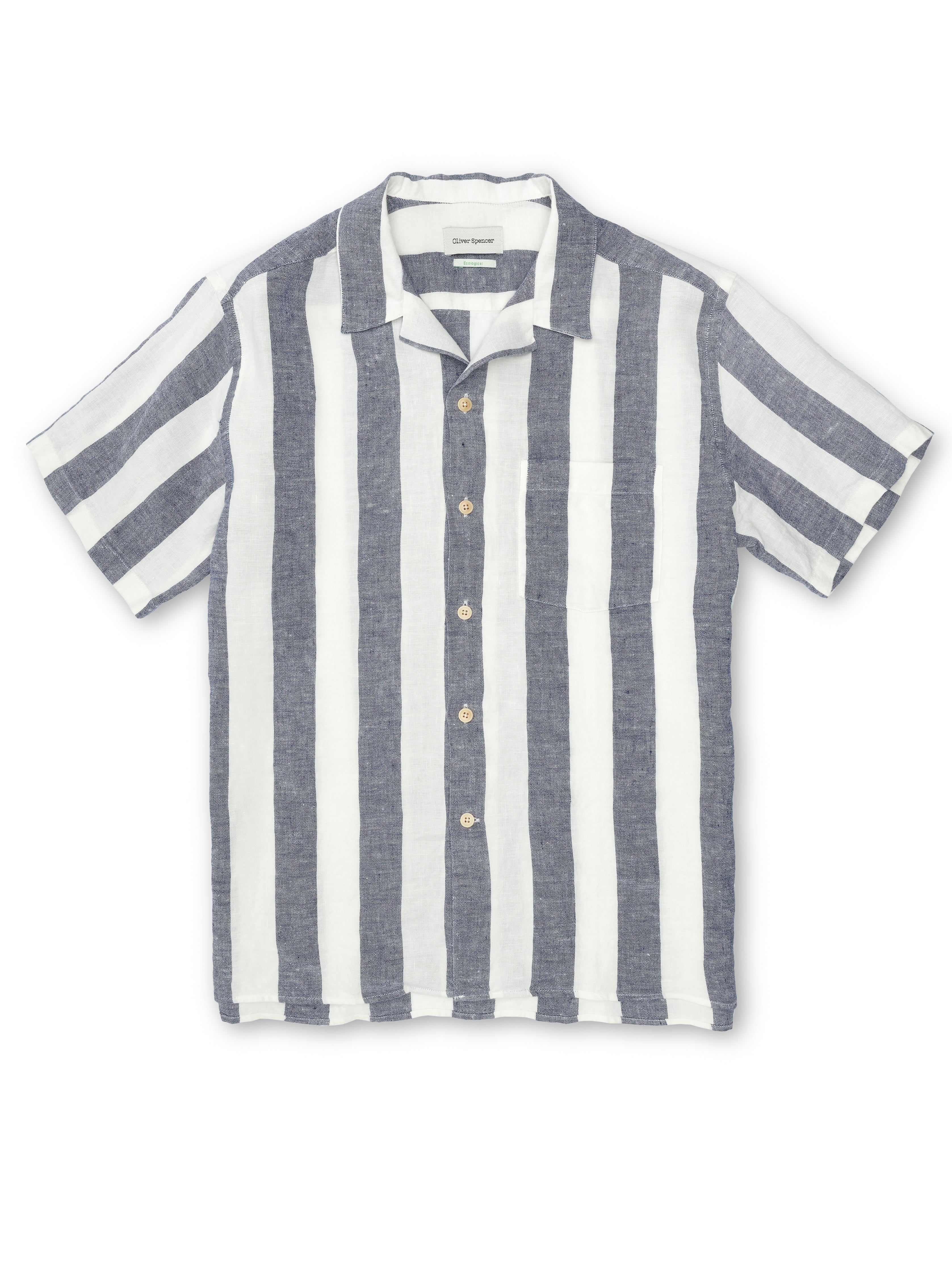  Havana Short Sleeve Shirt Mortimer Blue/White