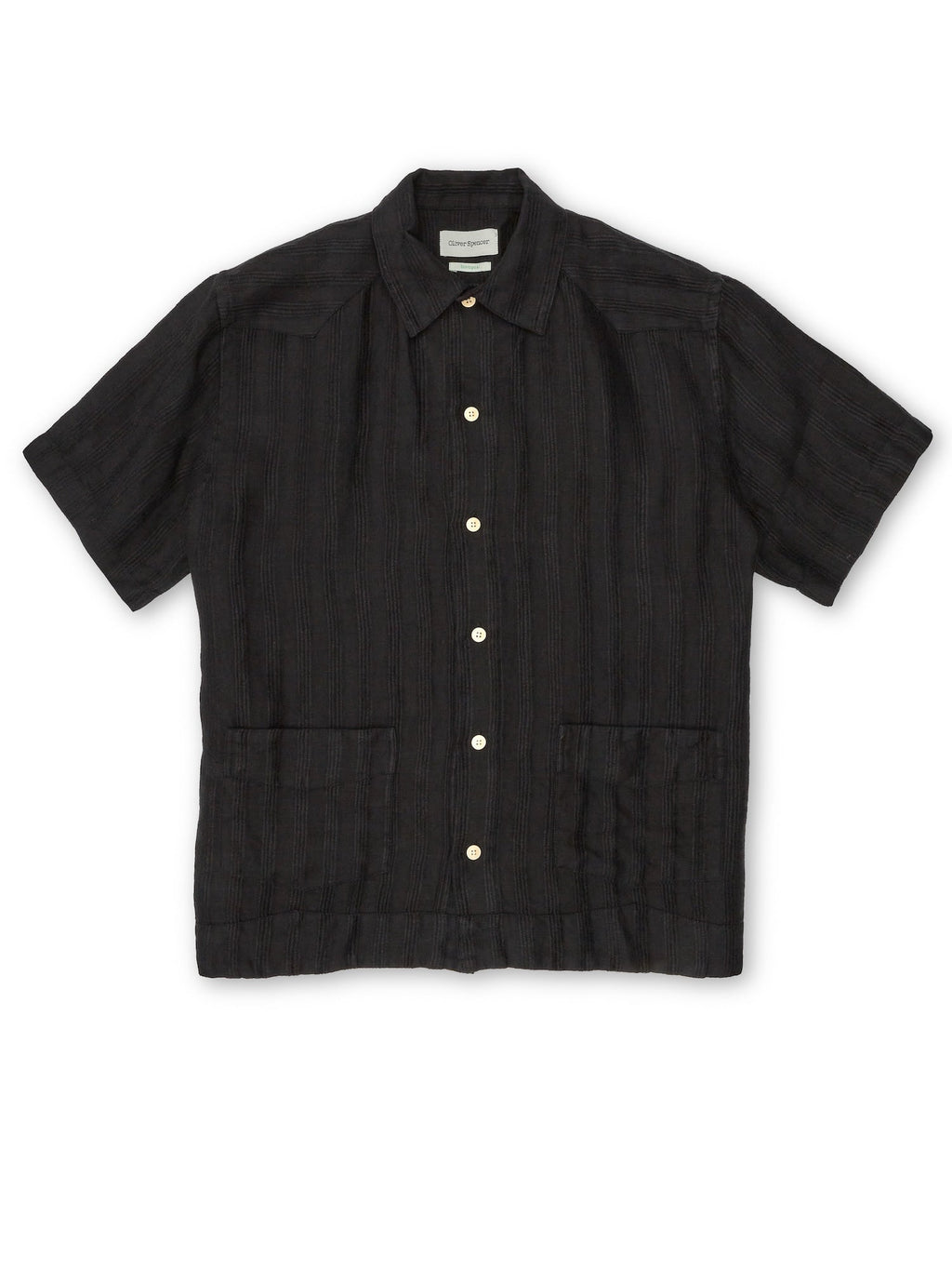  Cuban Short Sleeve Shirt Arnold Black