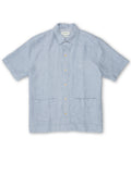  Cuban Short Sleeve Shirt Drescher Blue