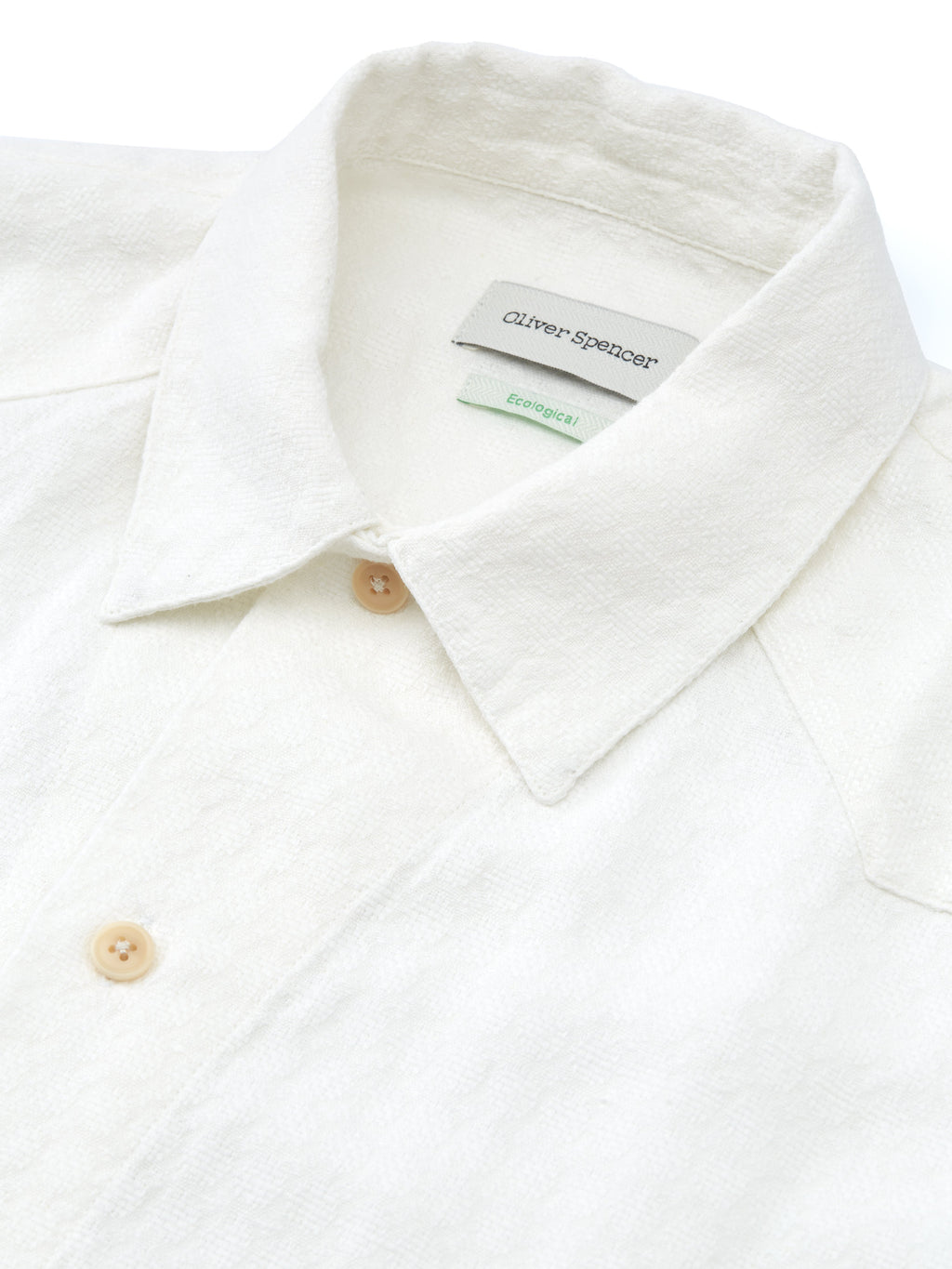  Cuban Short Sleeve Shirt Medley White