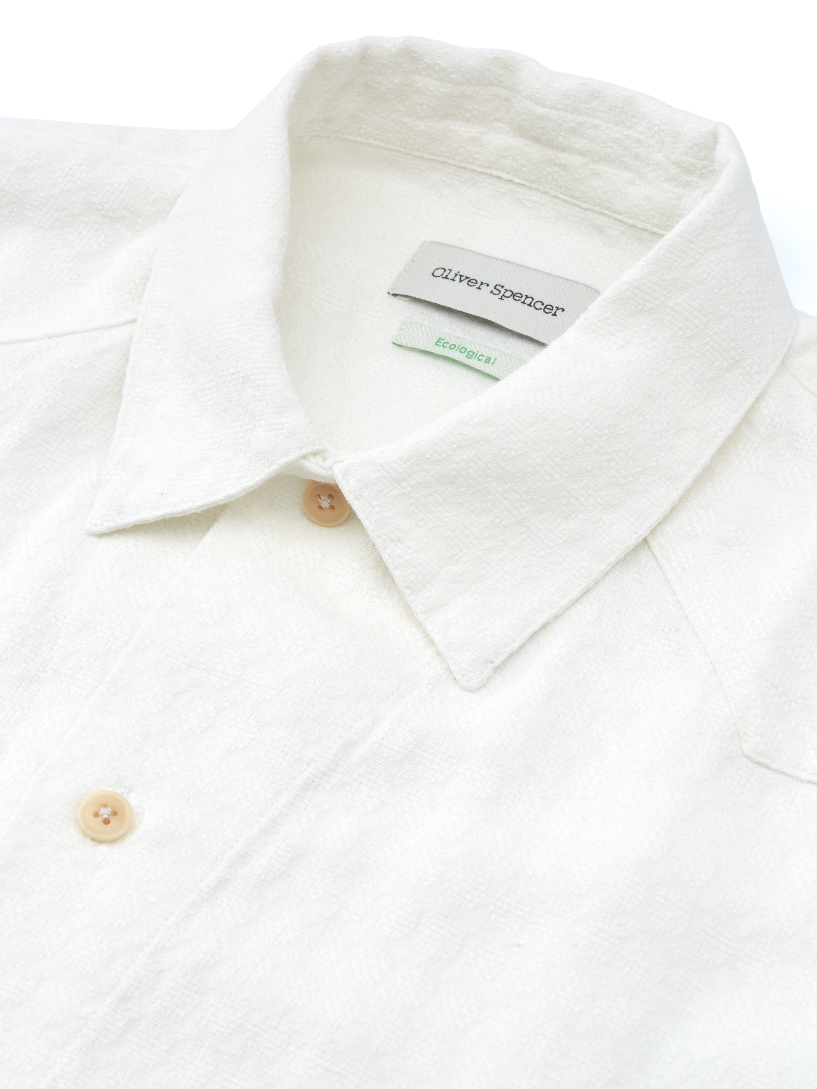  Cuban Short Sleeve Shirt Medley White