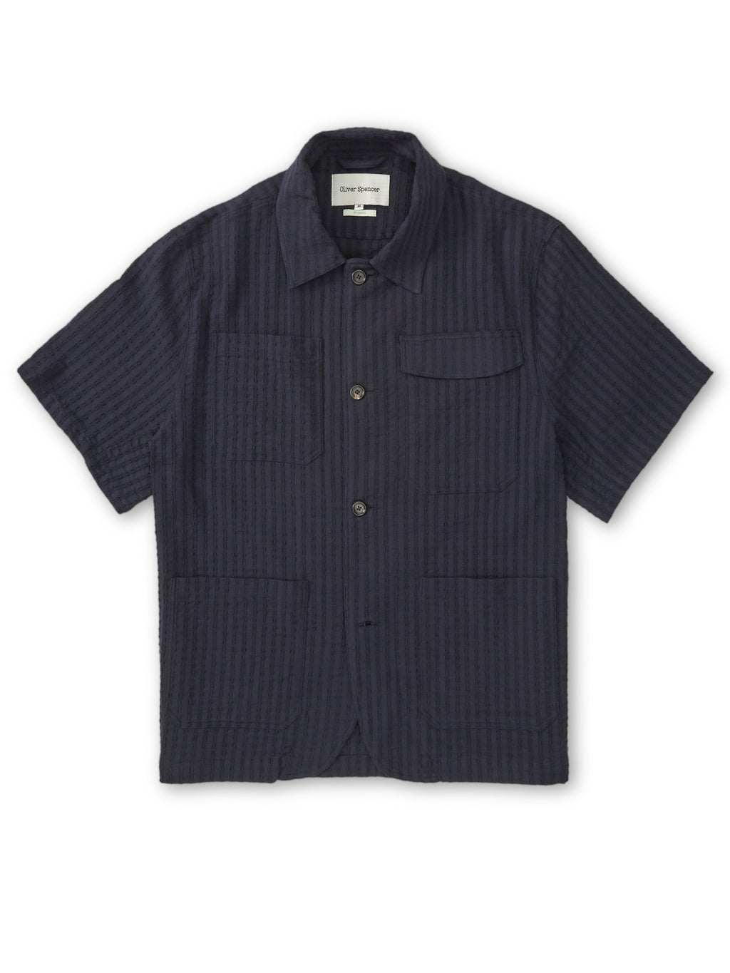  Short Sleeve Safari Shirt Sampson Navy
