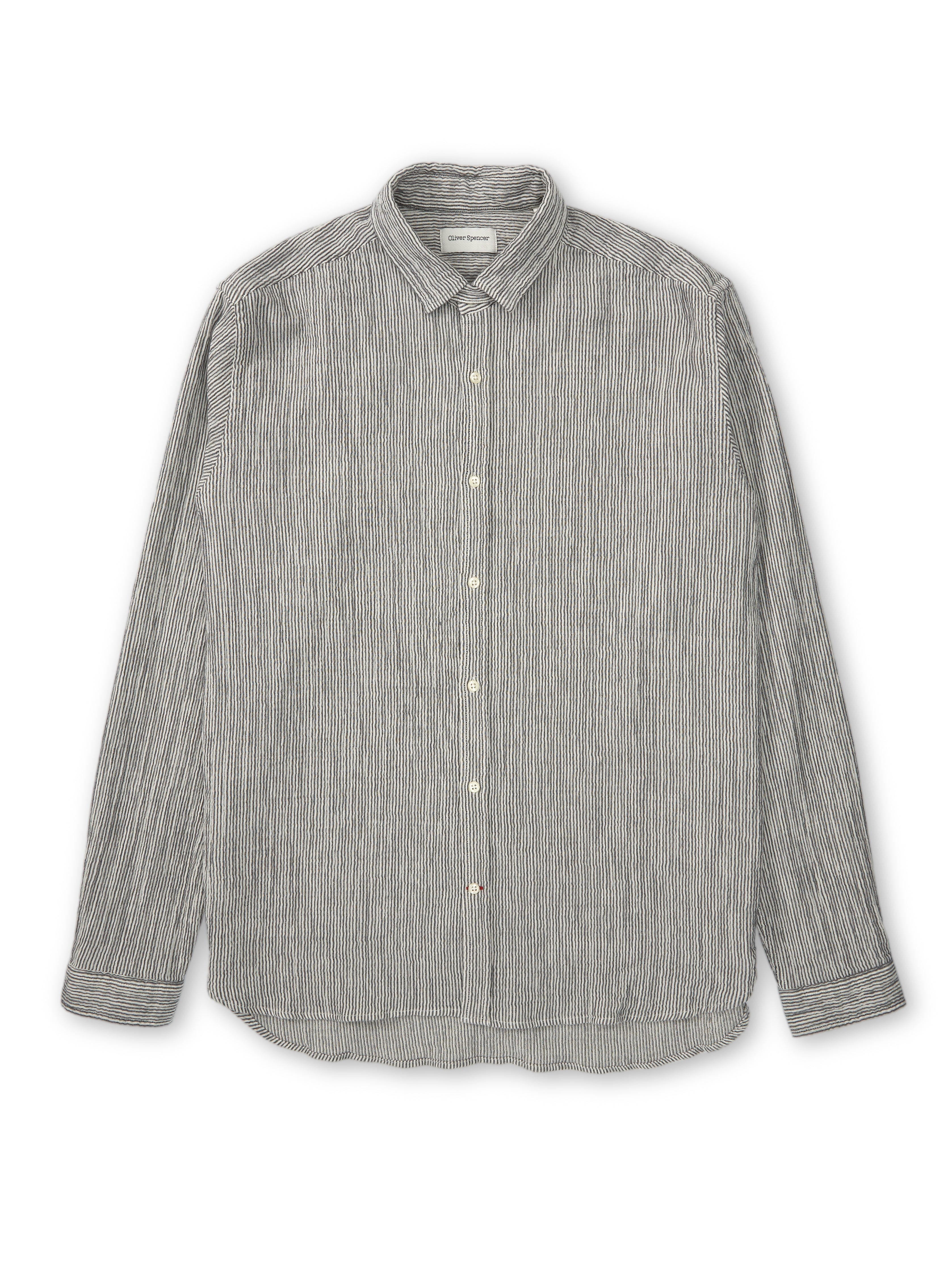  Clerkenwell Tab Shirt Gorwell Navy/White