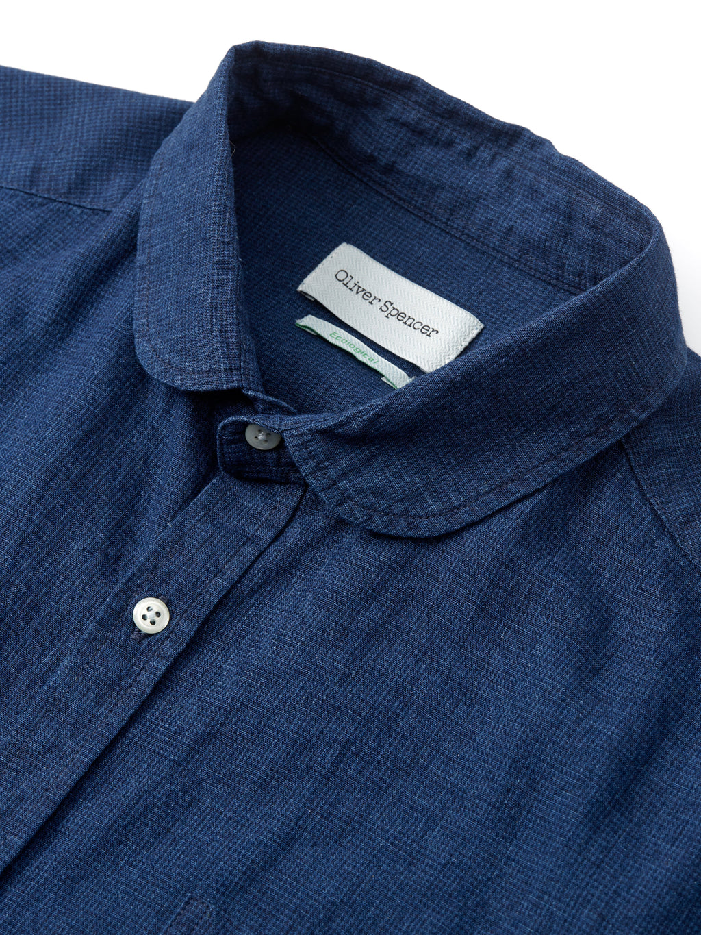  Eton Collar Shirt Lawes Navy