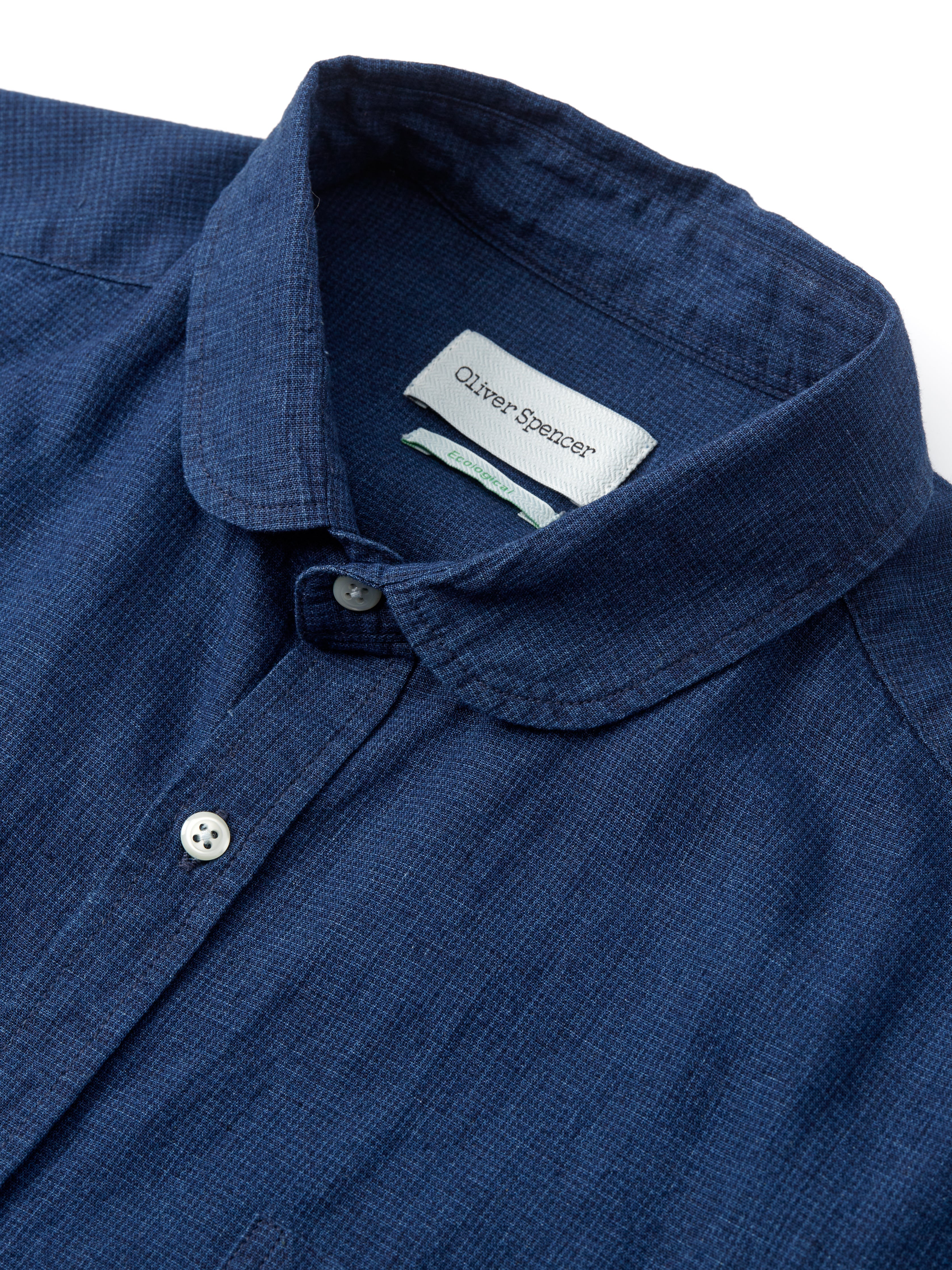  Eton Collar Shirt Lawes Navy