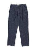  Morton Pleated Trousers Burnham Denim Indigo Blue