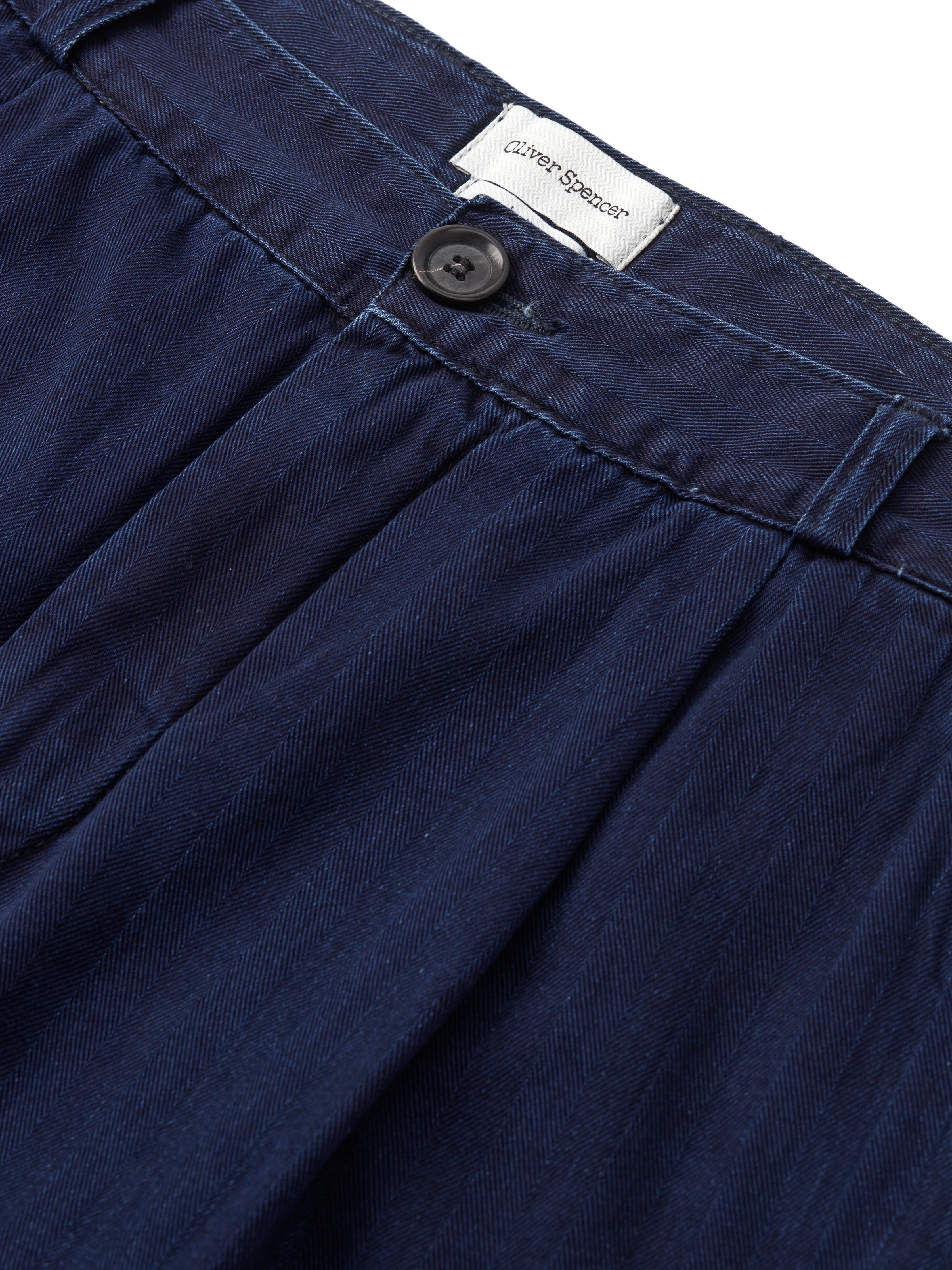  Morton Pleated Trousers Faye Indigo Blue