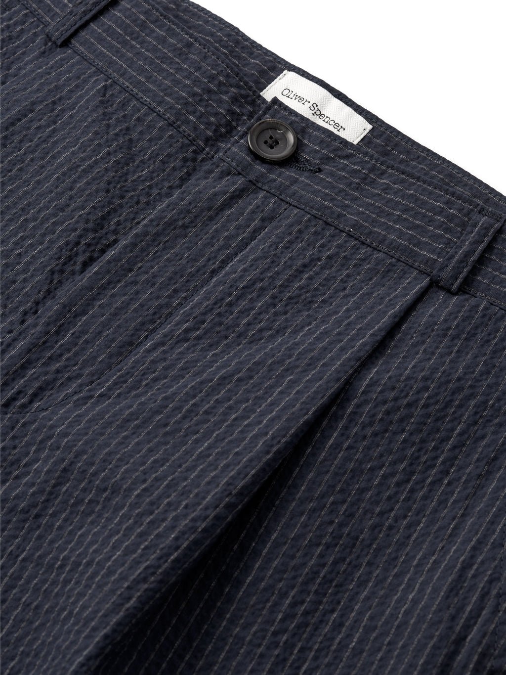  Morton Pleated Trousers Granville Navy