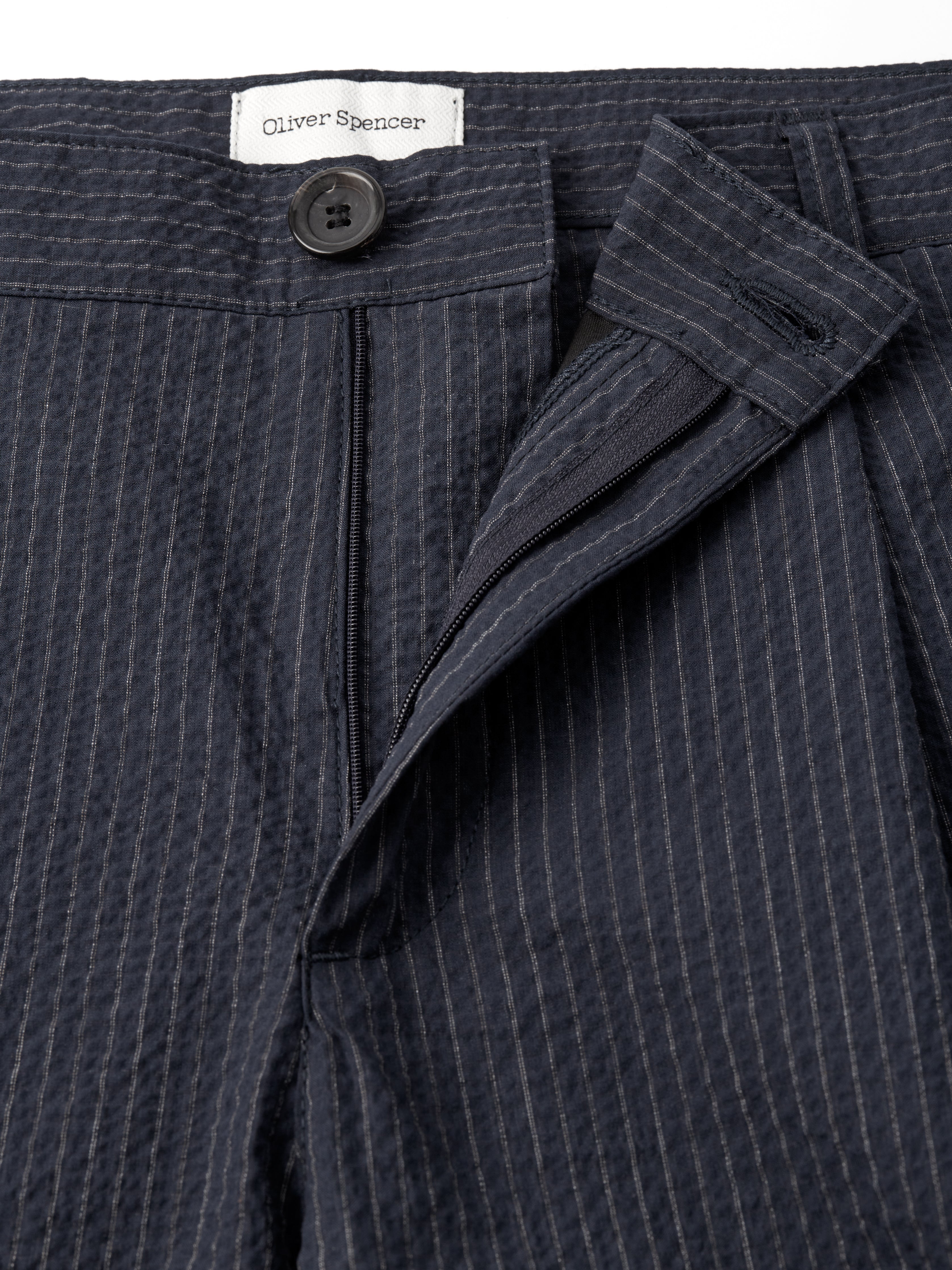  Morton Pleated Trousers Granville Navy