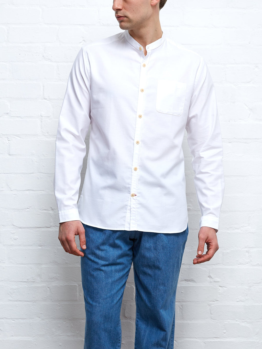  Grandad Shirt Brecon White