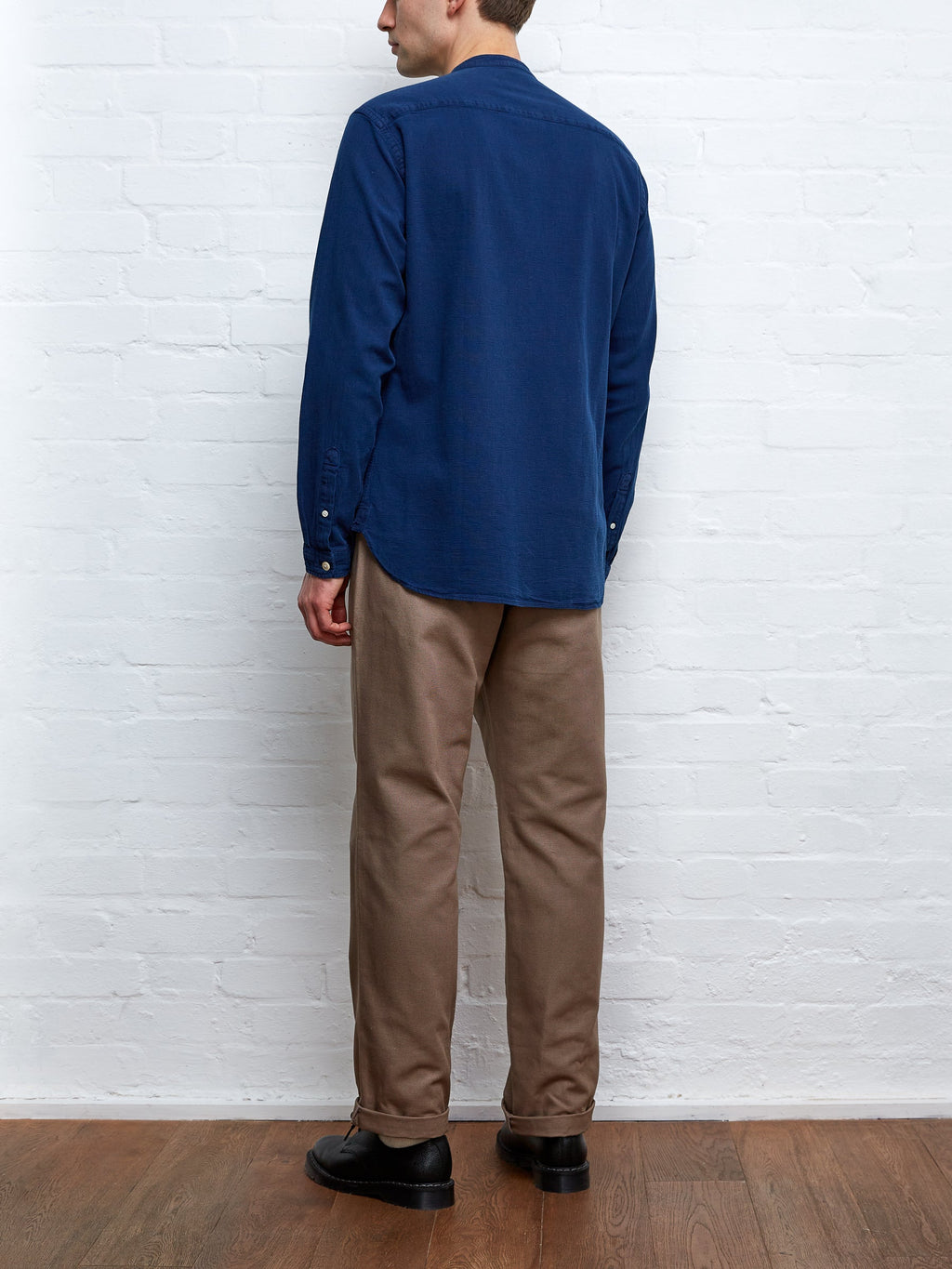  Grandad Shirt Kildale Indigo Rinse