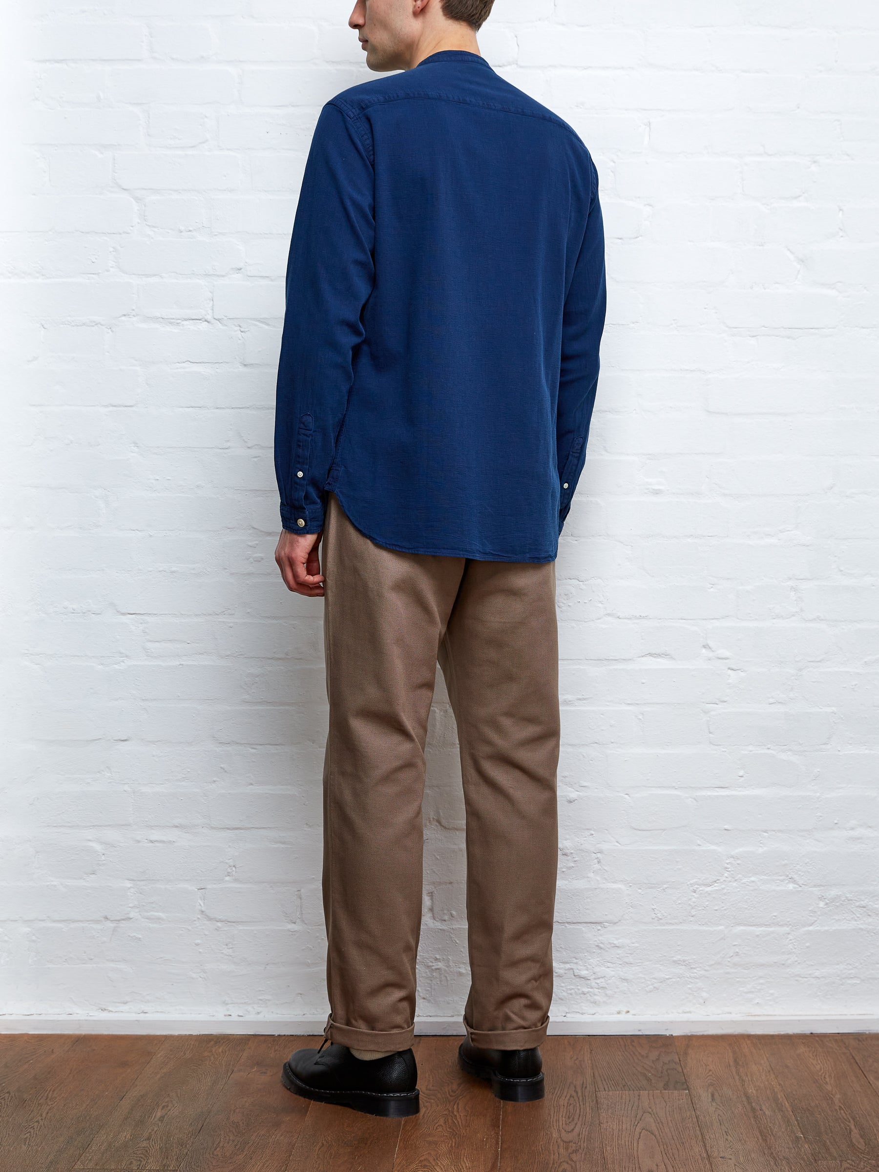  Grandad Shirt Kildale Indigo Rinse