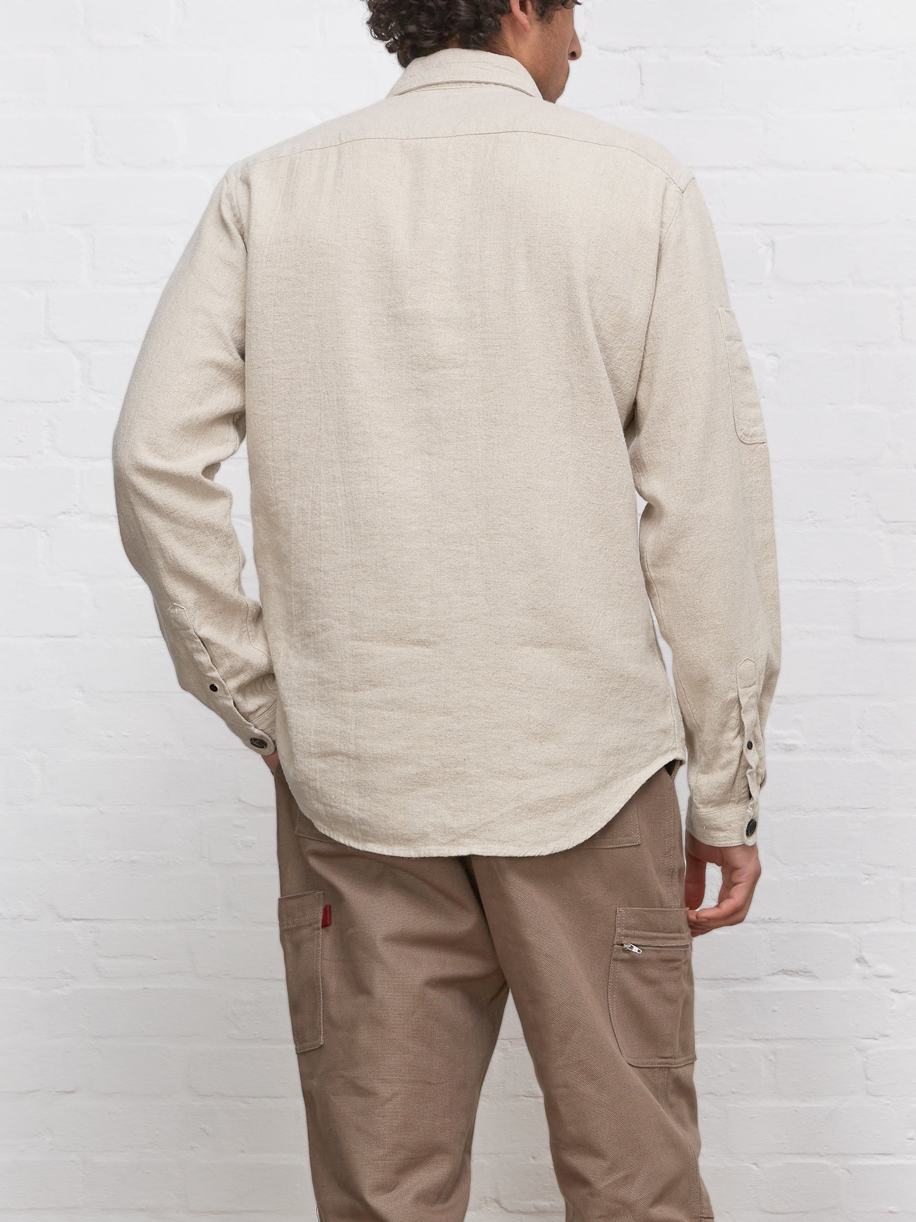  Oliver Spencer X Niwaki Haru Gardening Overshirt Bruton Beige