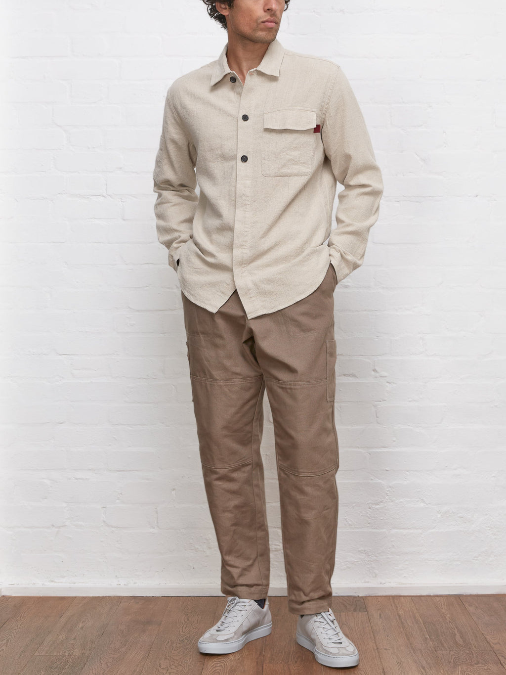  Oliver Spencer X Niwaki Haru Gardening Overshirt Bruton Beige