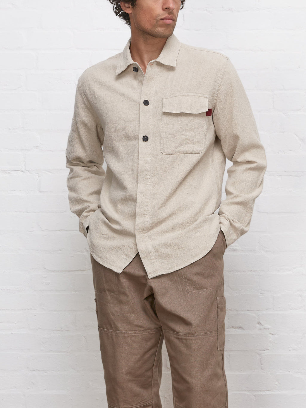  Oliver Spencer X Niwaki Haru Gardening Overshirt Bruton Beige