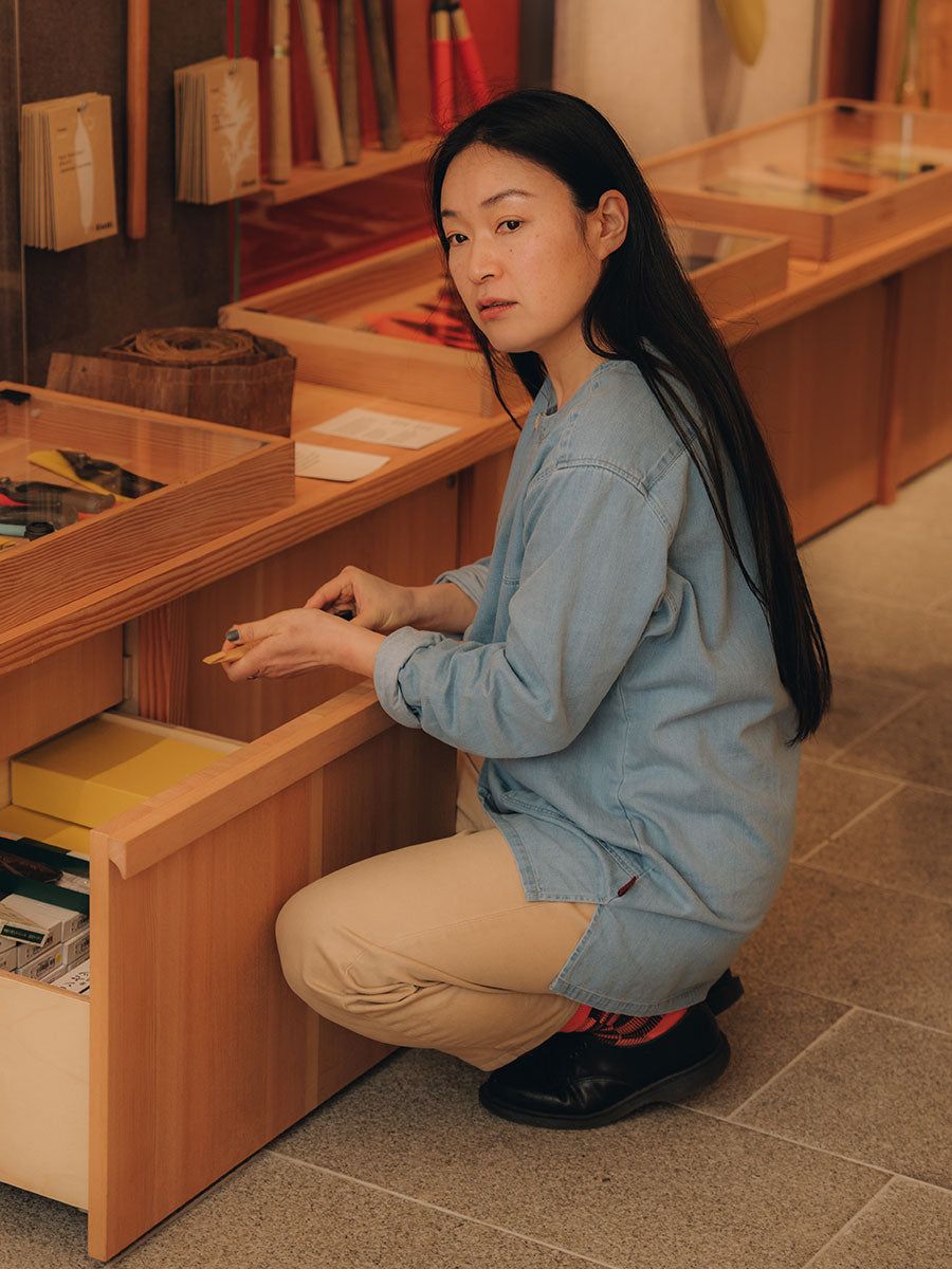  Oliver Spencer X Niwaki Ohana Gardening Smock Mullins Denim Indigo Light