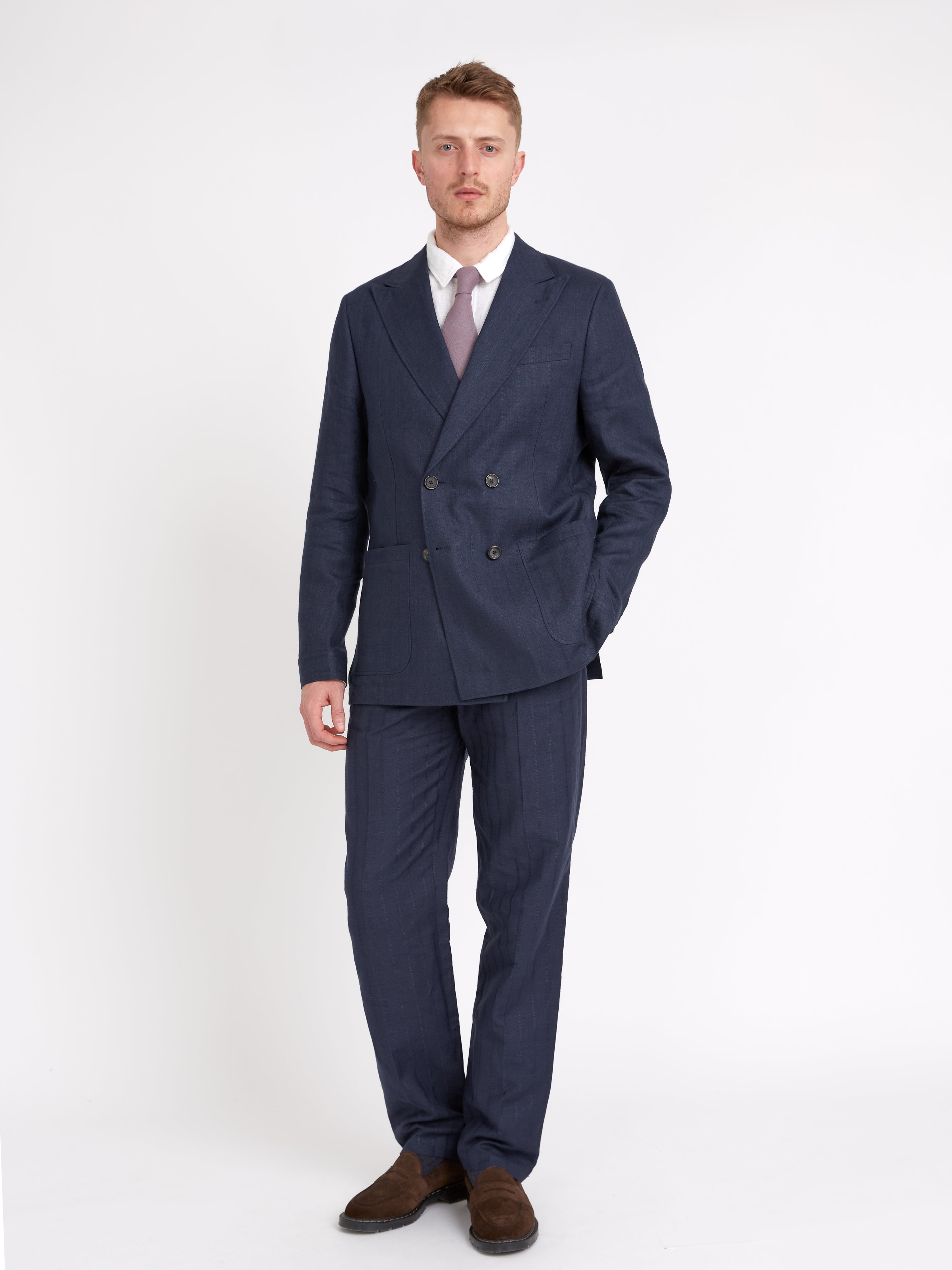  Navy Dillard Double-Breasted Suit