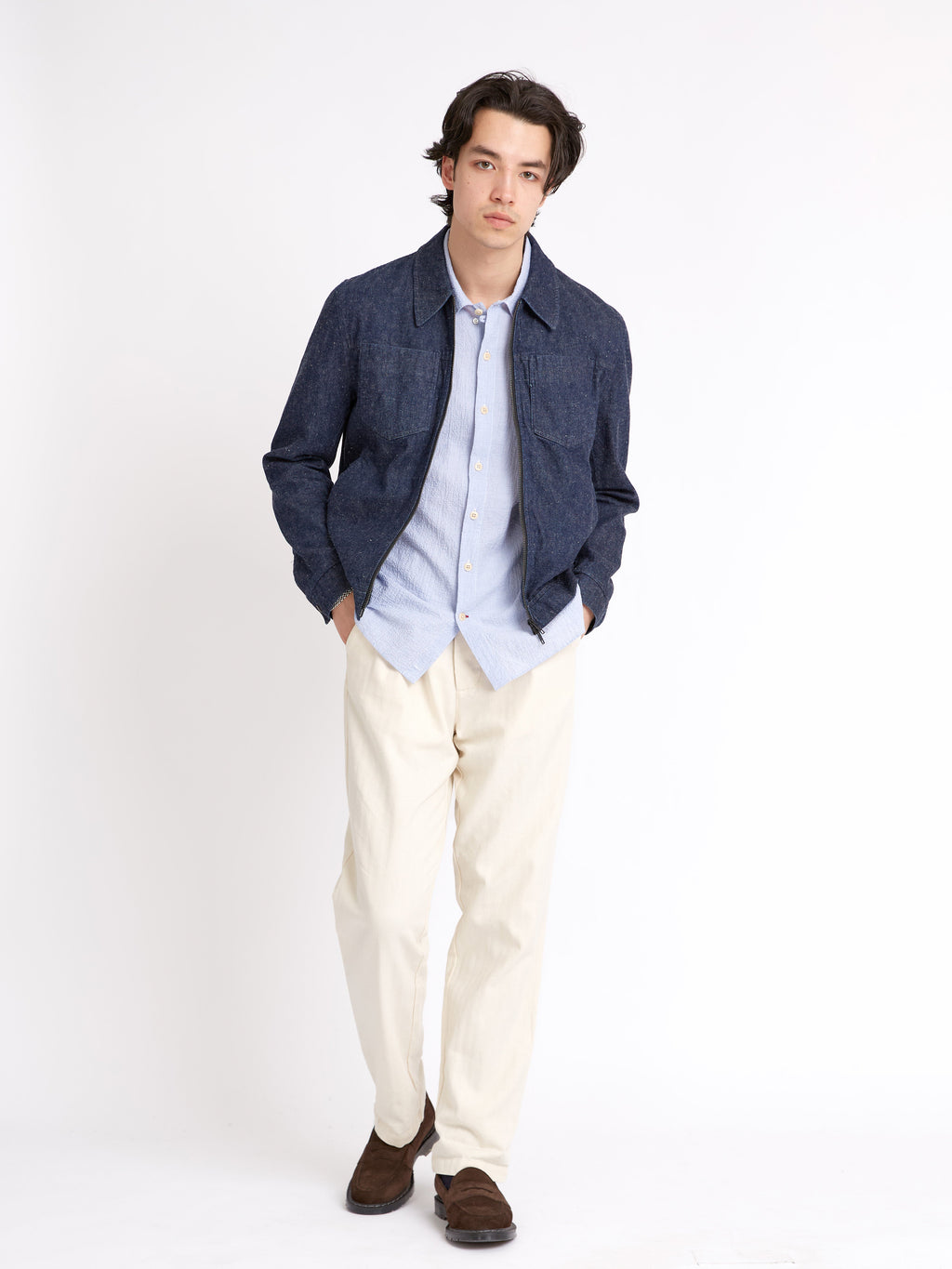  Norton Jacket Burnham Denim Indigo Blue