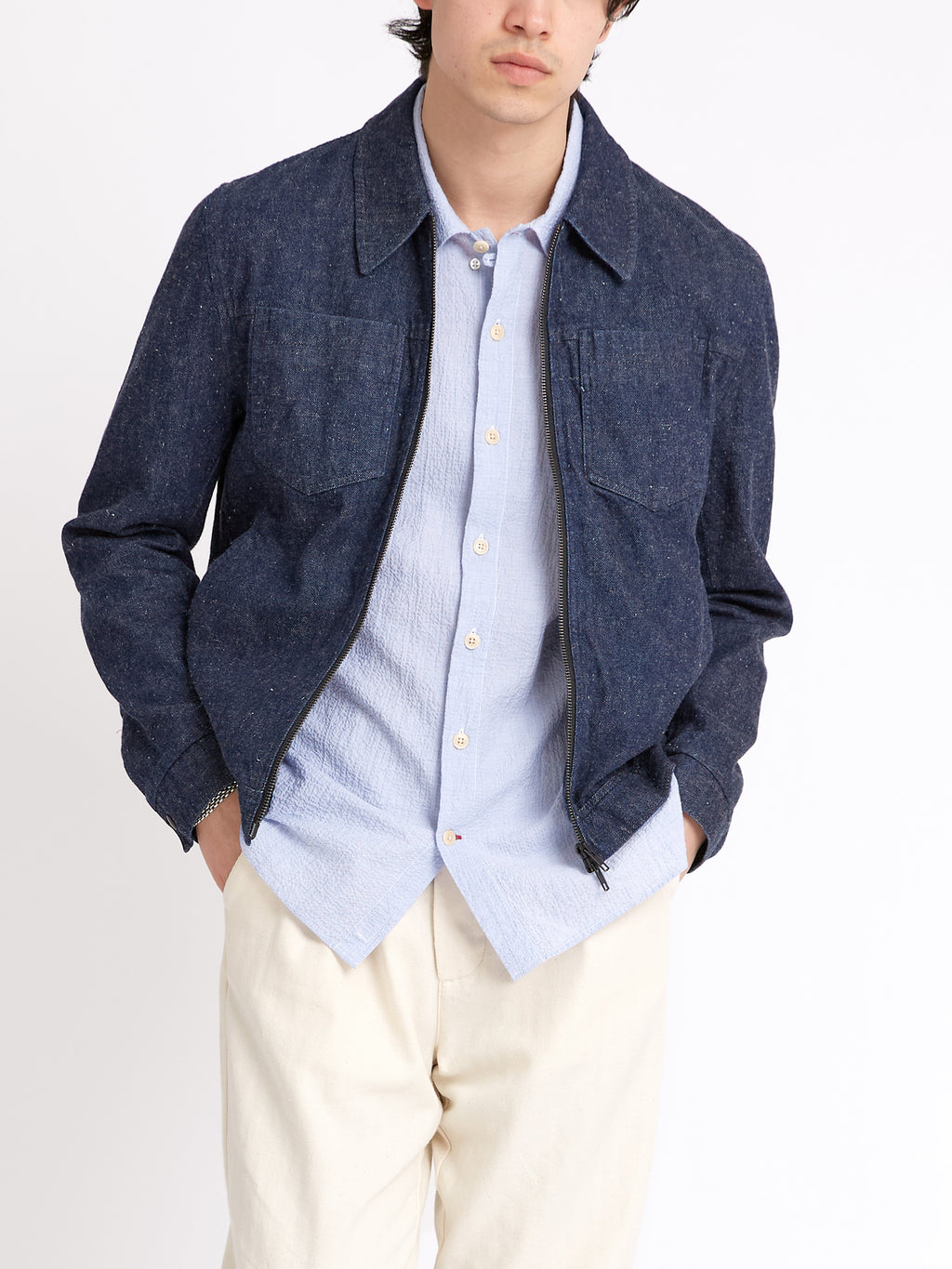  Norton Jacket Burnham Denim Indigo Blue