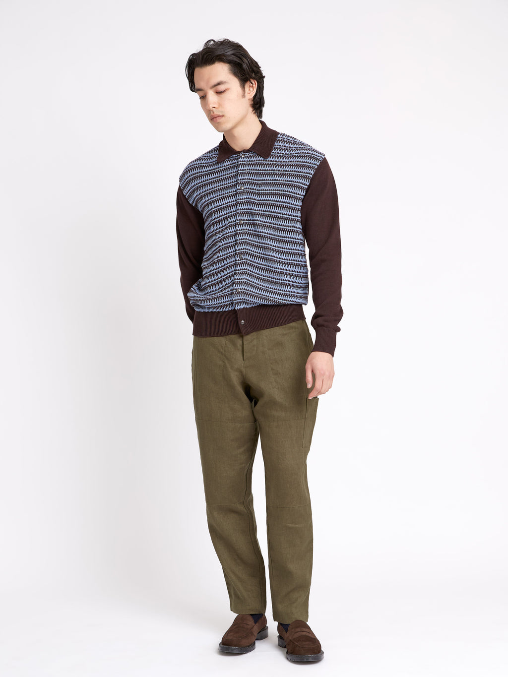  Roxwell Knitted Jacket Riverton Brown
