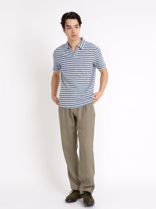  Austell Short Sleeve Polo Shirt Braemar Sky Blue