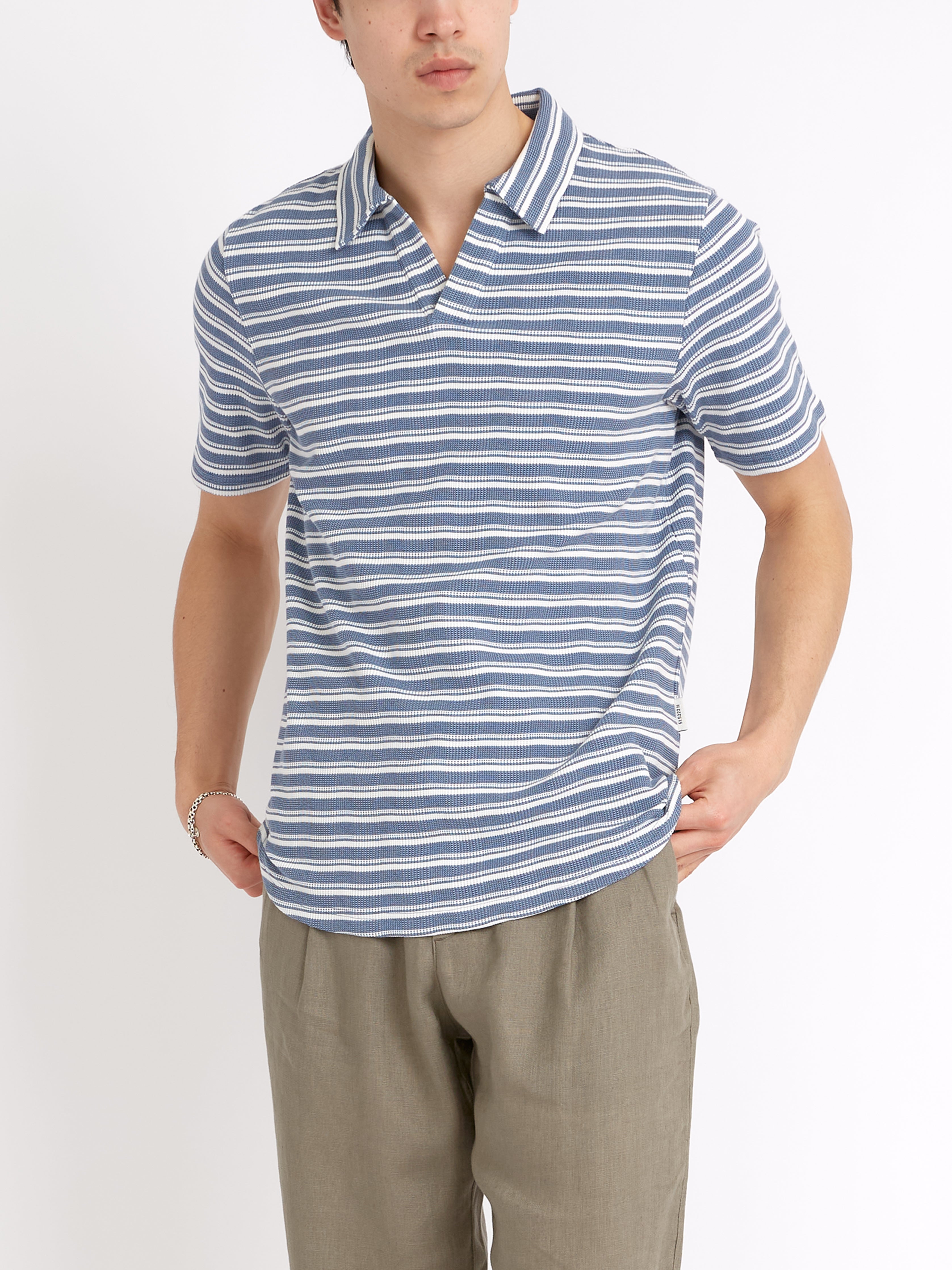  Austell Short Sleeve Polo Shirt Braemar Sky Blue