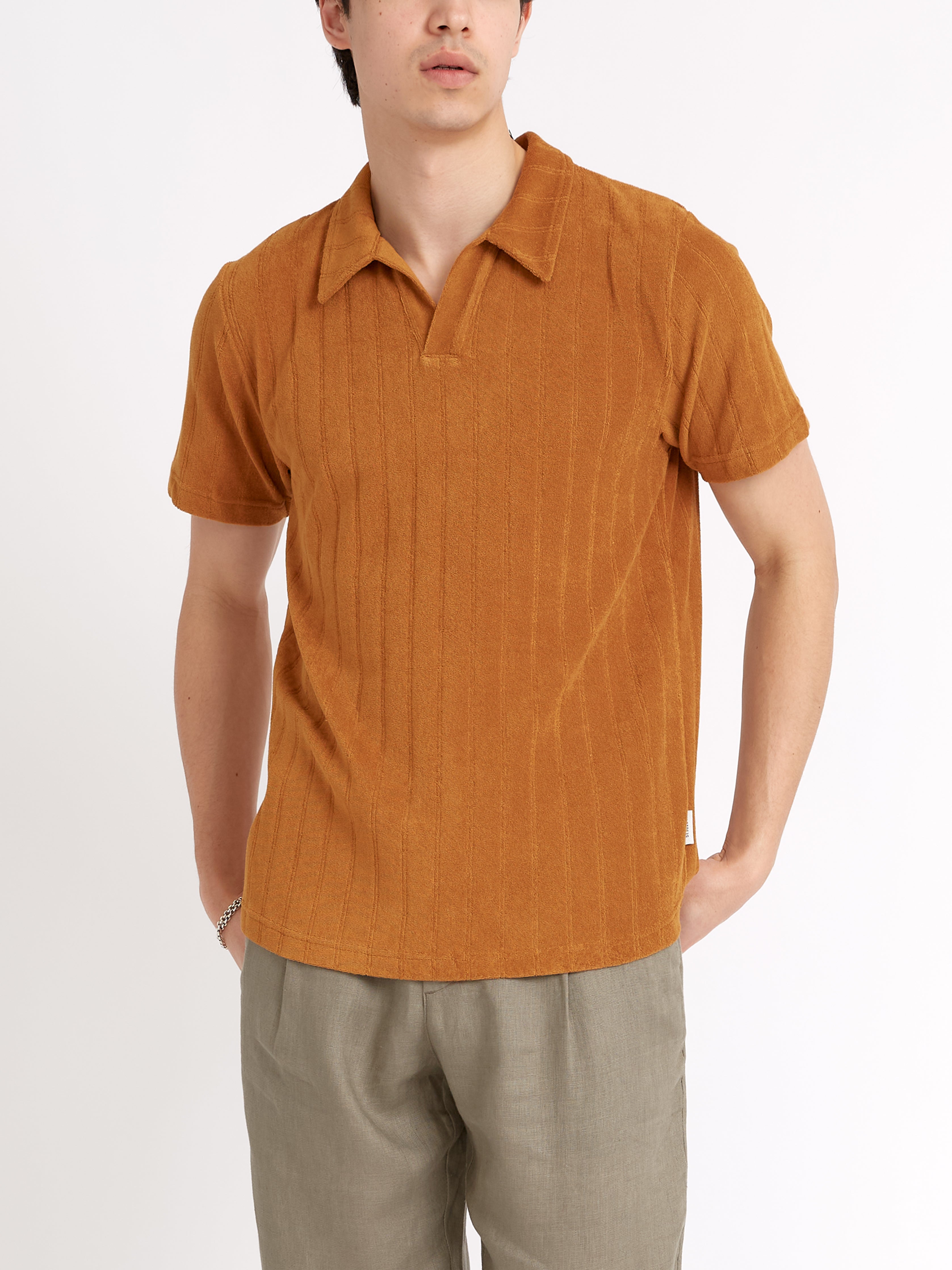  Austell Short Sleeve Polo Shirt Haywood Ochre