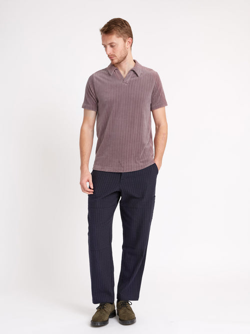  Austell Short Sleeve Polo Shirt Willow Mauve