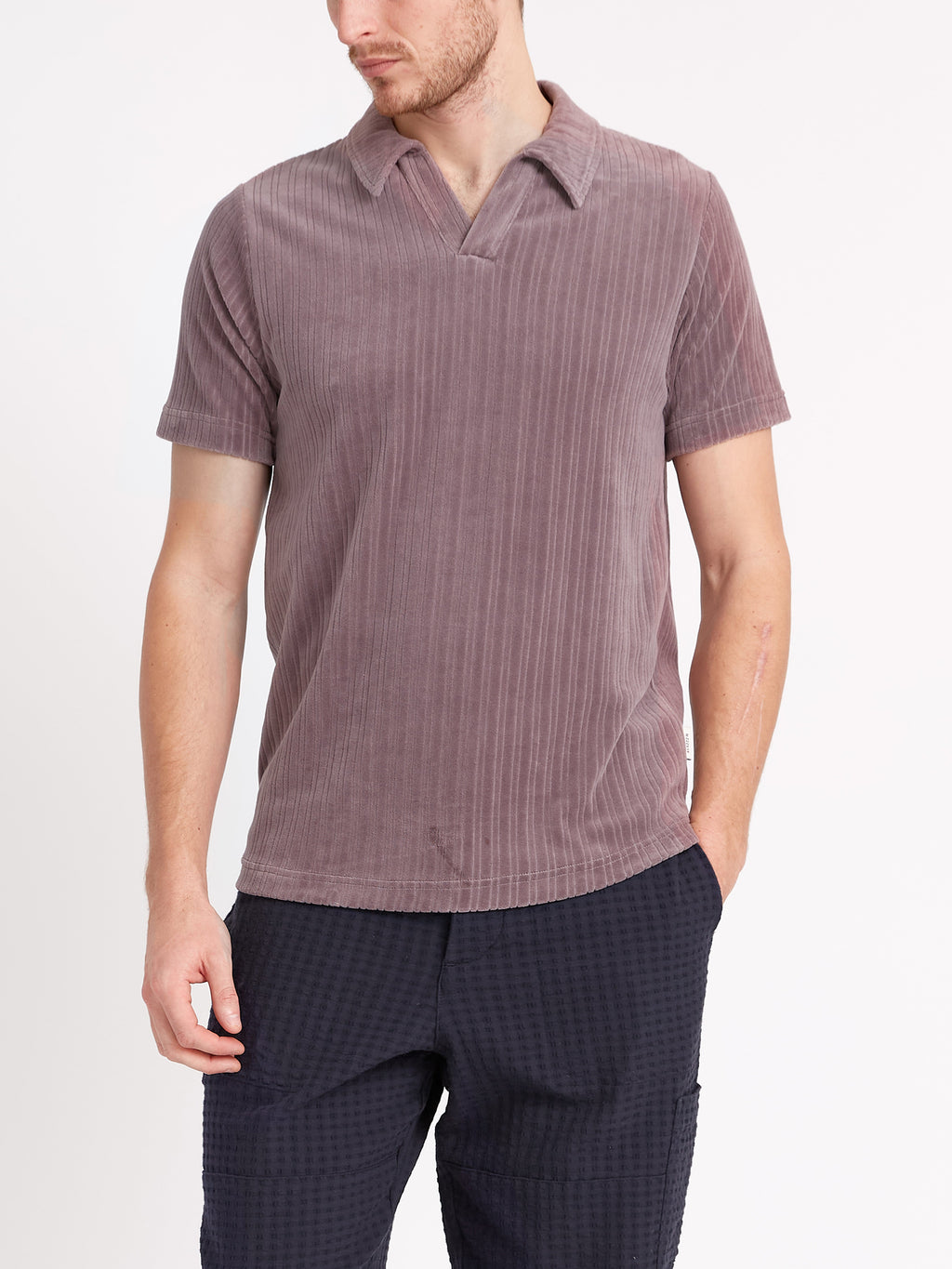 Austell Short Sleeve Polo Shirt Willow Mauve