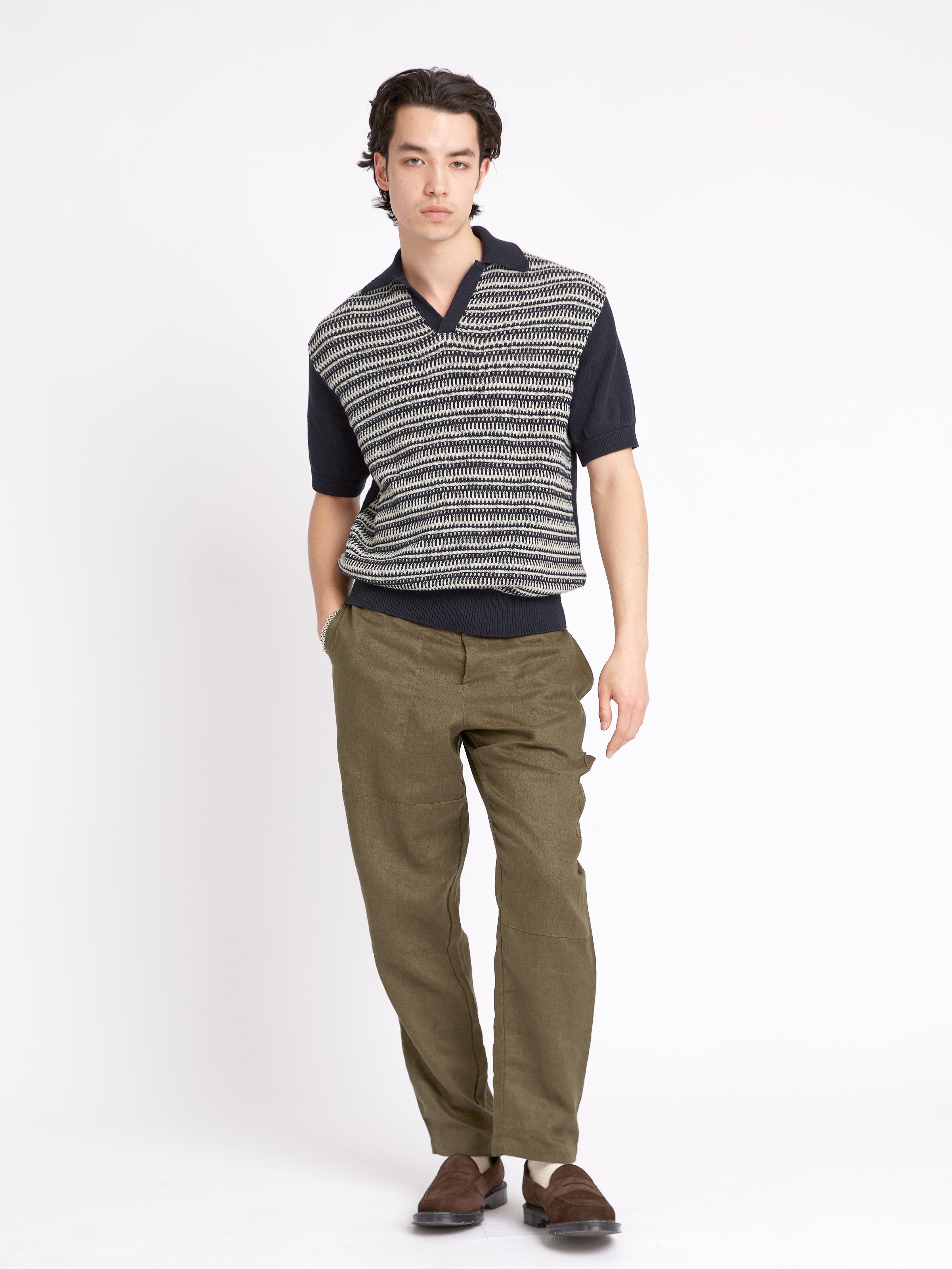  Short Sleeve Penhale Polo Shirt Riverton Navy