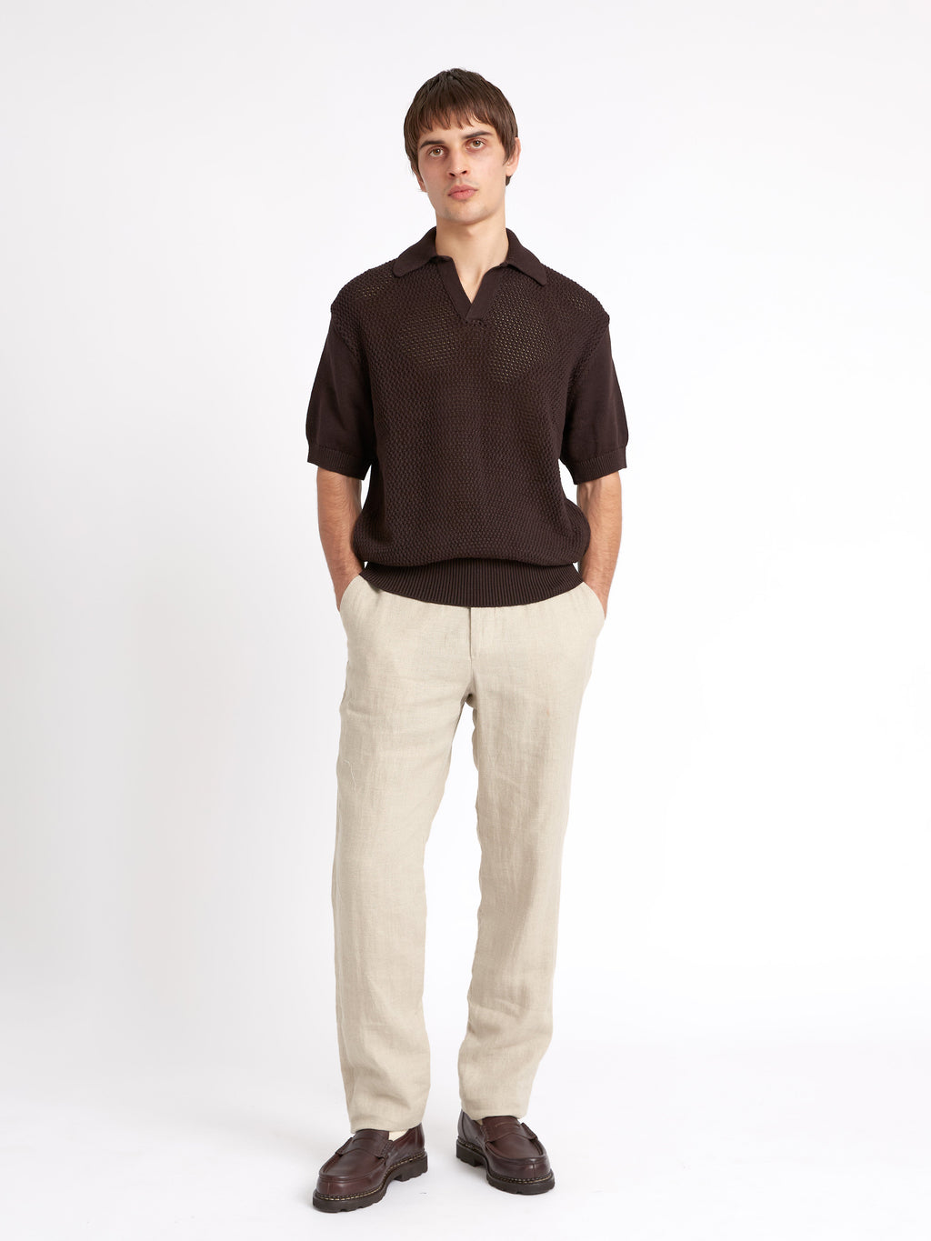  Short Sleeve Penhale Polo Shirt Tamar Brown