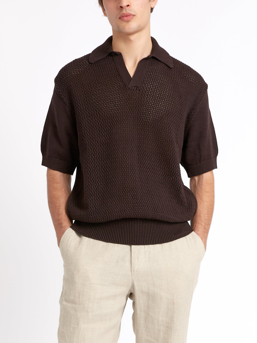 Short Sleeve Penhale Polo Shirt Tamar Brown