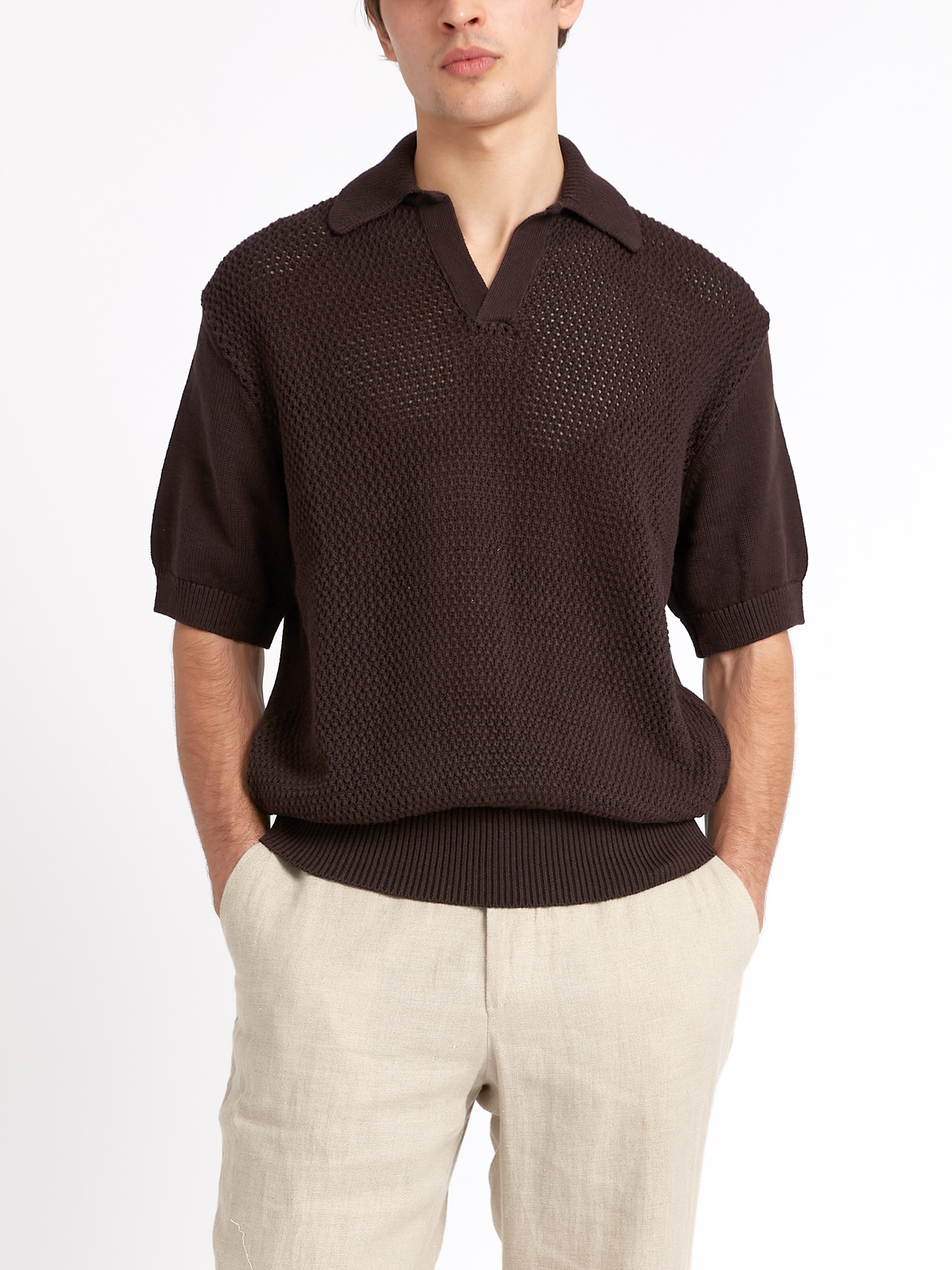  Short Sleeve Penhale Polo Shirt Tamar Brown