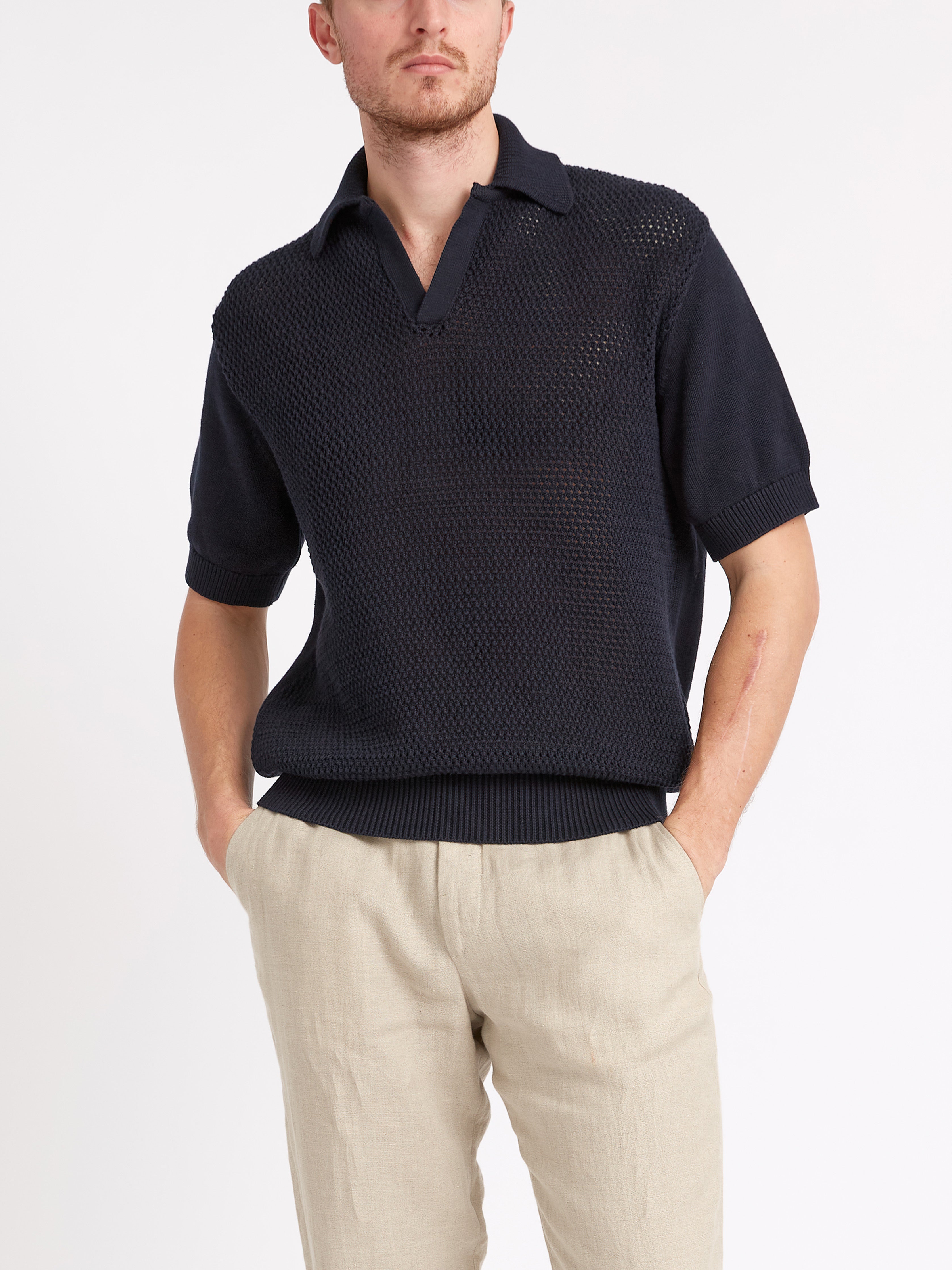  Short Sleeve Penhale Polo Shirt Tamar Navy