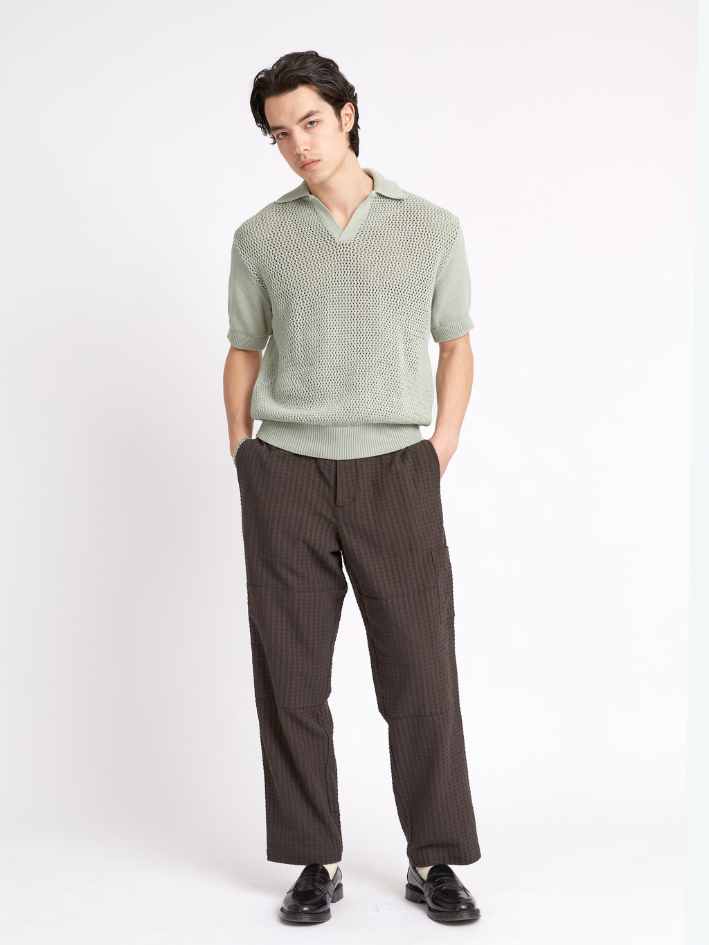  Short Sleeve Penhale Polo Shirt Tamar Pale Green