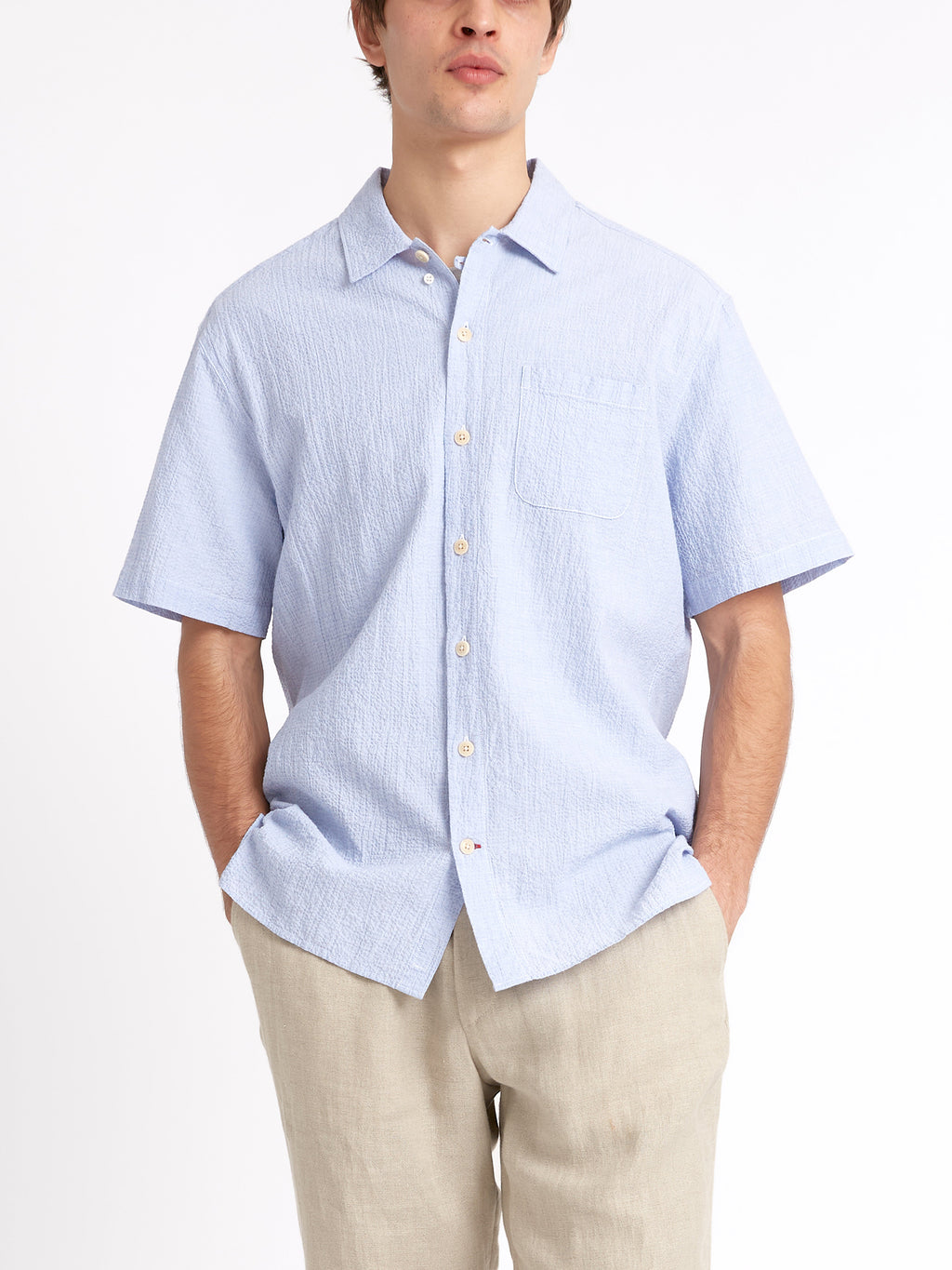  Riviera Short Sleeve Shirt Hughes Blue